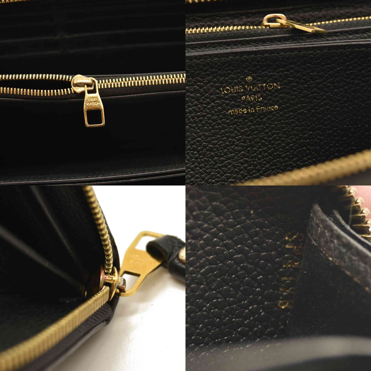 Louis Vuitton  Empreinte Zippy Wallet Black SP4178 with box