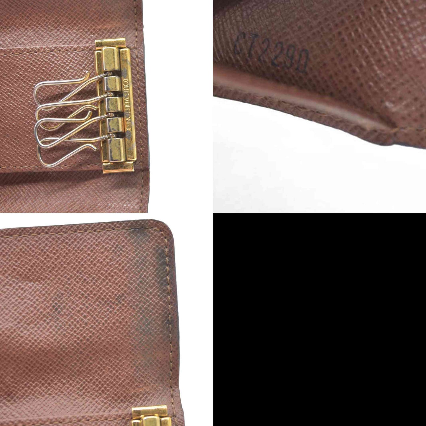 $345 Louis Vuitton Monogram Multicles 4 Ring Key Case CT2290