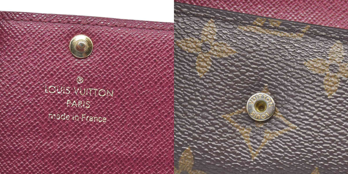 $345 Louis Vuitton Monogram 6 Key Multicles Holder Fuchsia RFID