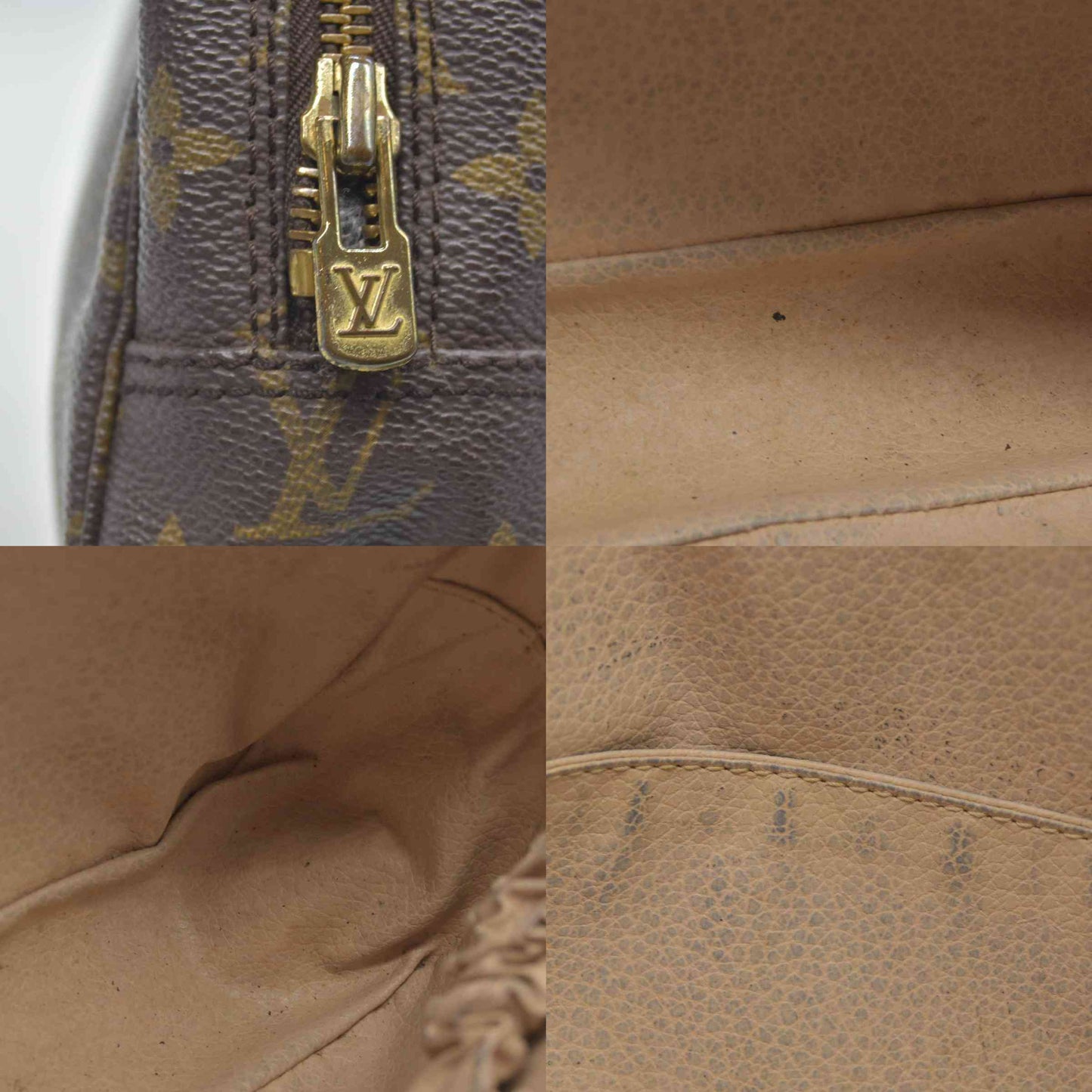 $600 Louis Vuitton Monogram Trousse Toilette 23 Clutch Pouch Bag 881TH