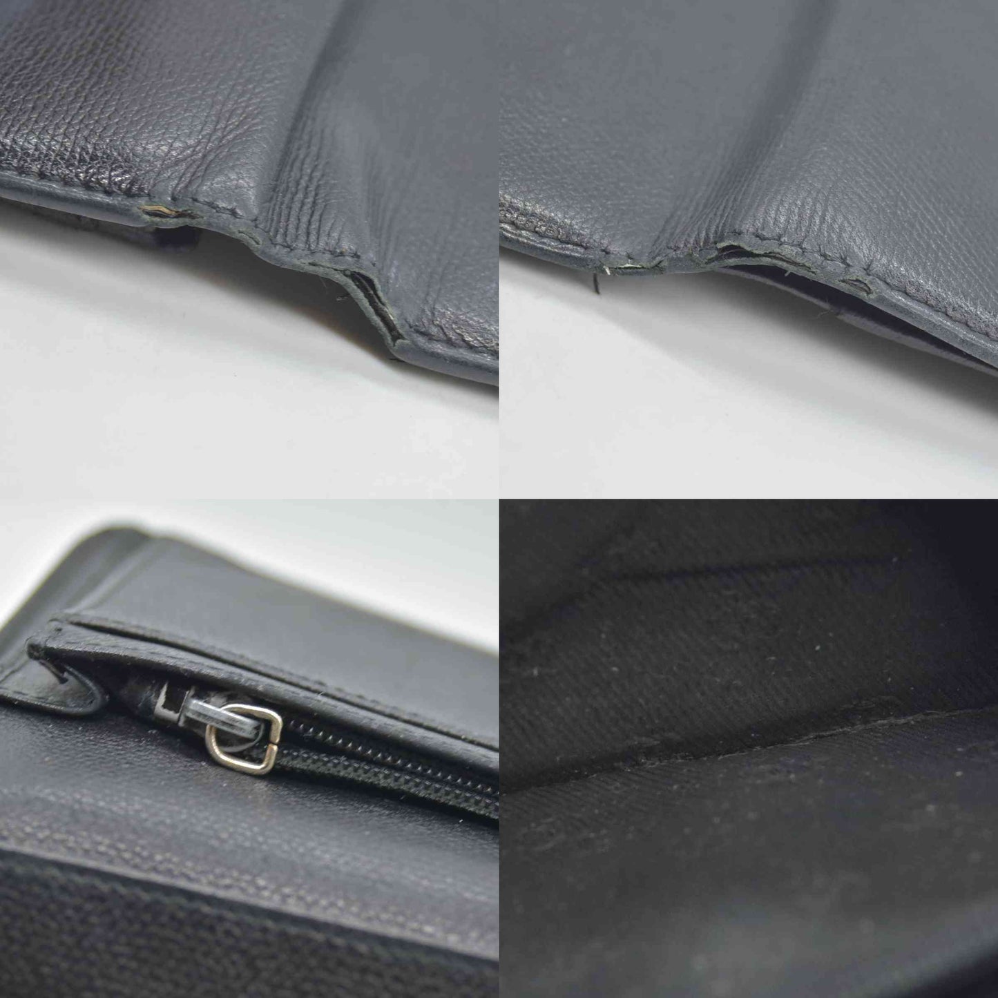 $925 Chanel  Interlocking CC Logo Leather Wallet CONSIGNMENT