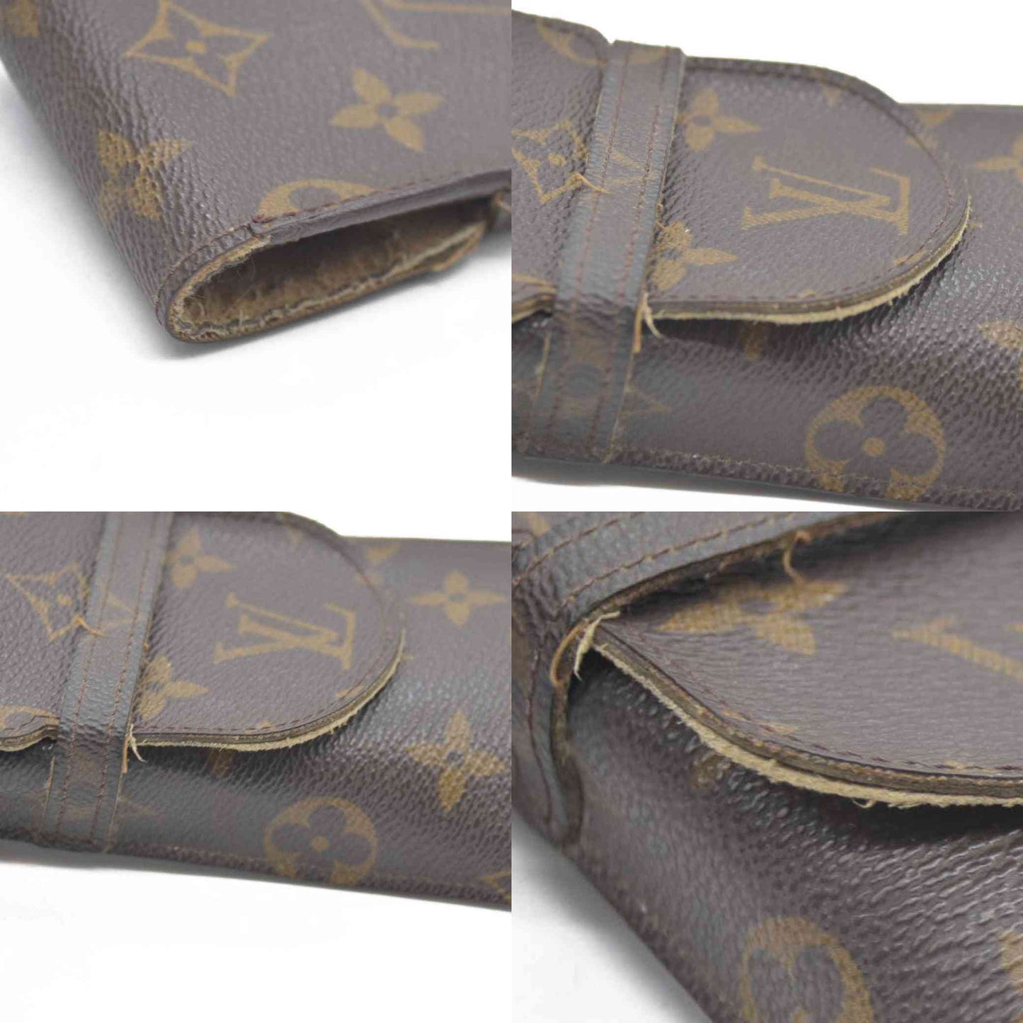 LOUIS VUITTON Monogram Etui Lunette Rabat Glasses Case SN0011