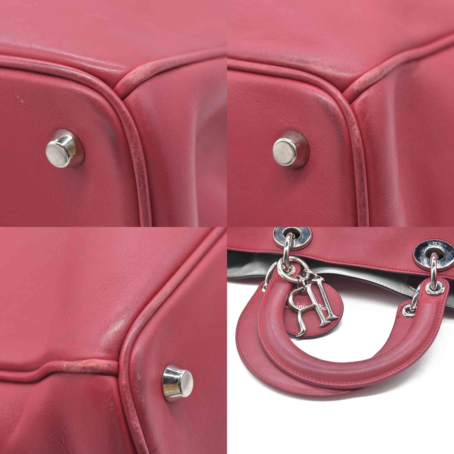 $5100 Christian Dior Smooth Calfskin Large Diorissimo Tote Pink 09MA0172