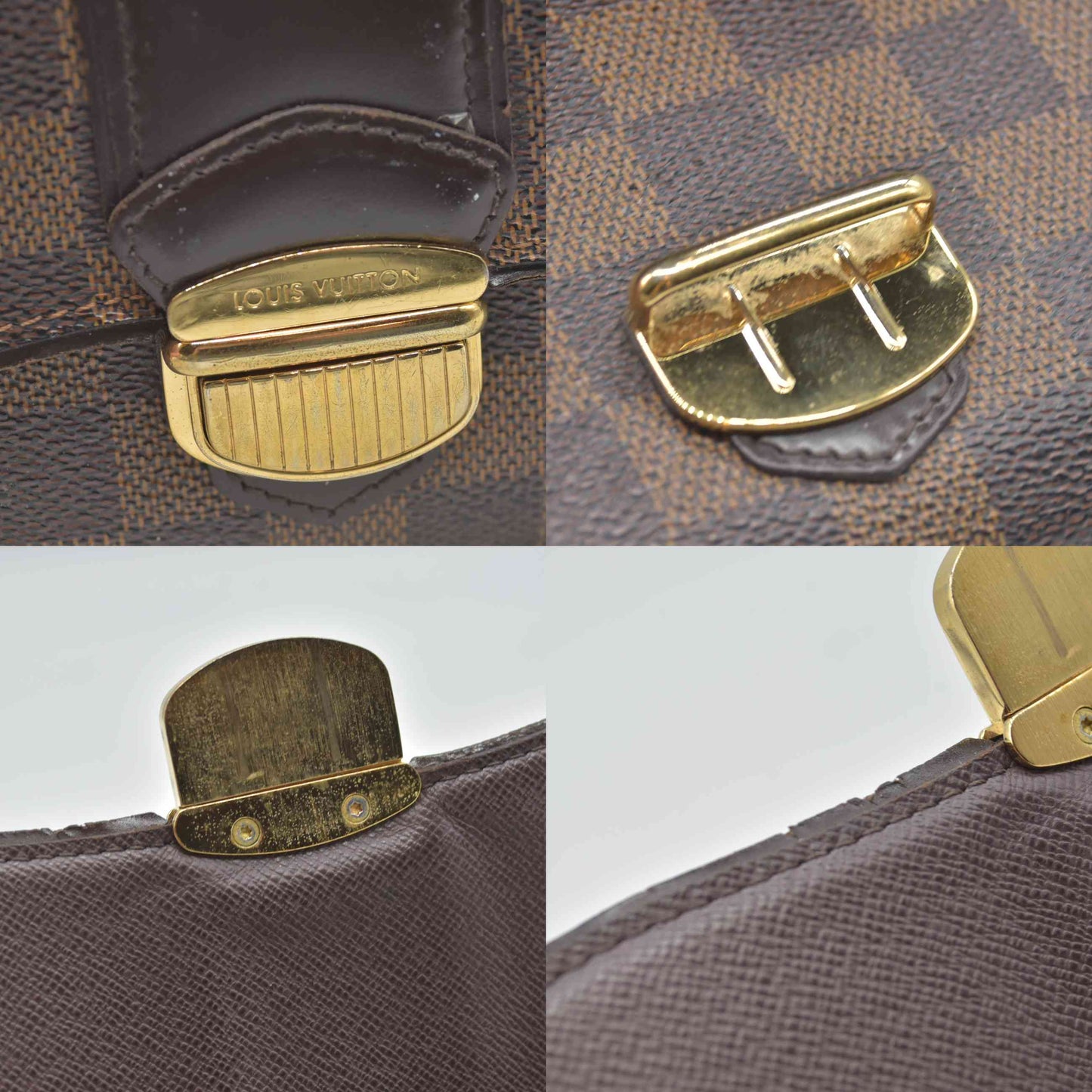 $940 2011 Louis Vuitton Damier Ebene Sistina Wallet CA3191