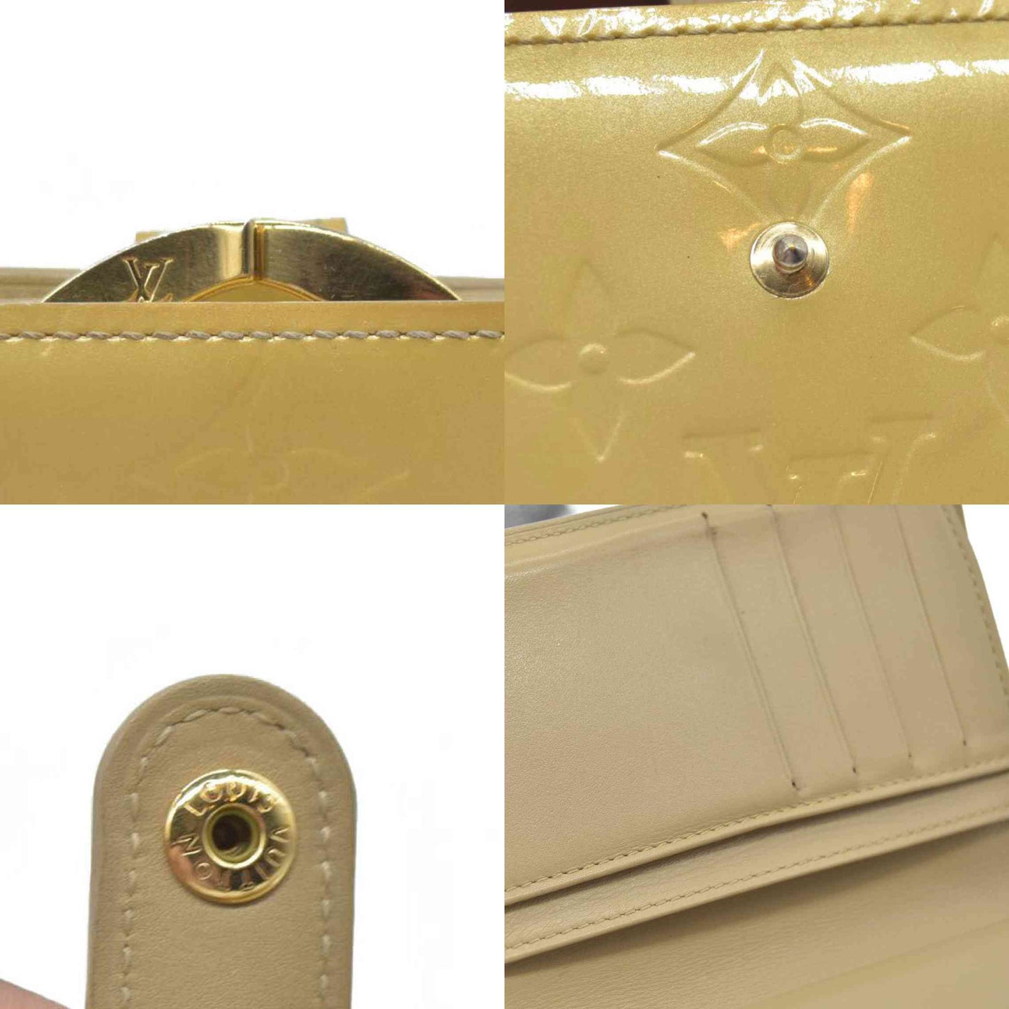 $935 Louis Vuitton 2004 Monogram Vernis French Purse