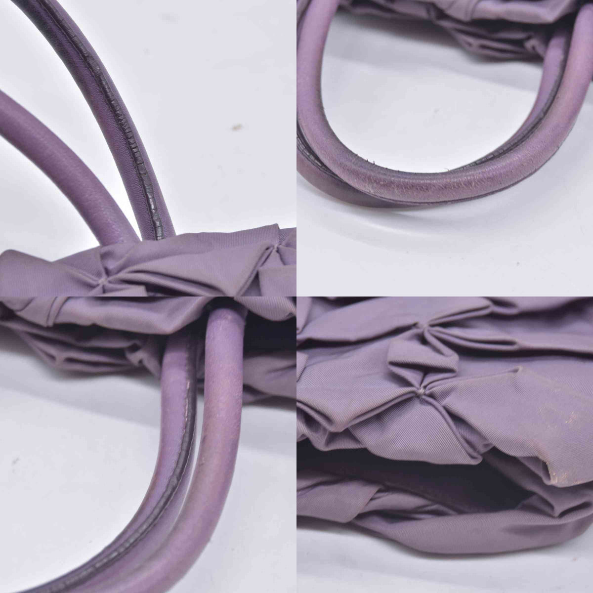 $995 Prada Tessuto Nylon Origami Purple CONSIGNMENT