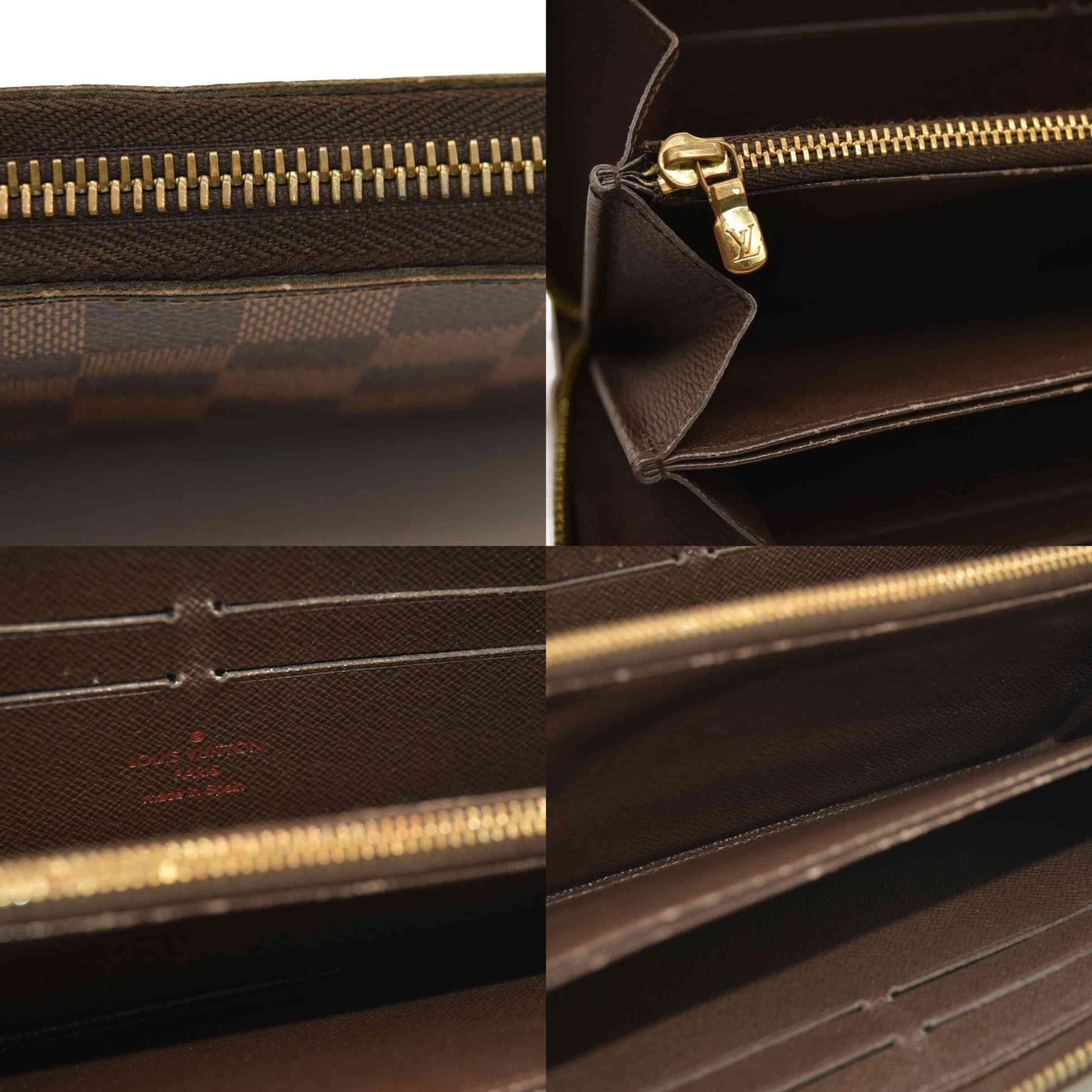 Louis Vuitton  Damier Ebene Zippy Wallet CA0162