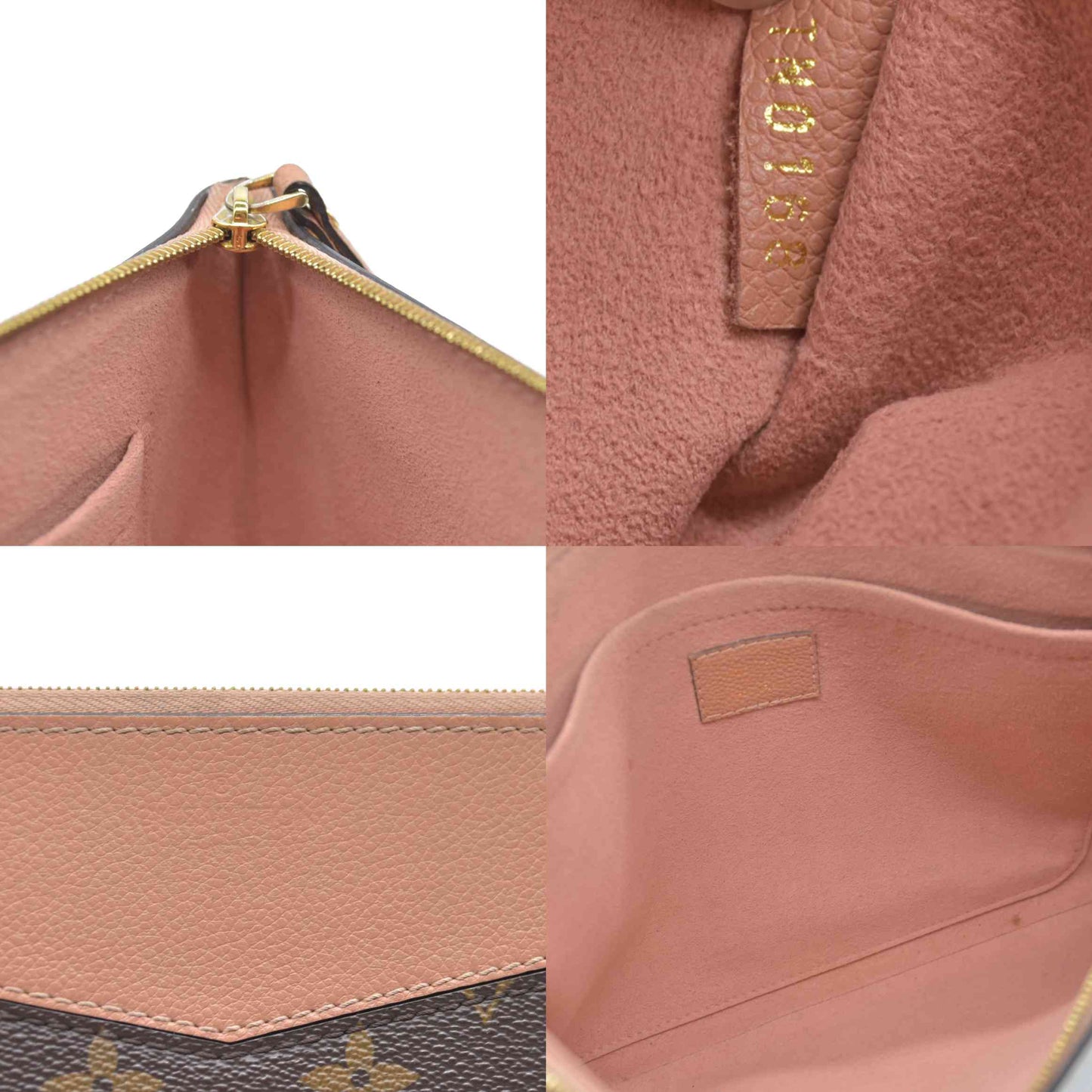 $760 Louis Vuitton Monogram Daily Pouch Rose Poudre TN0168 2018