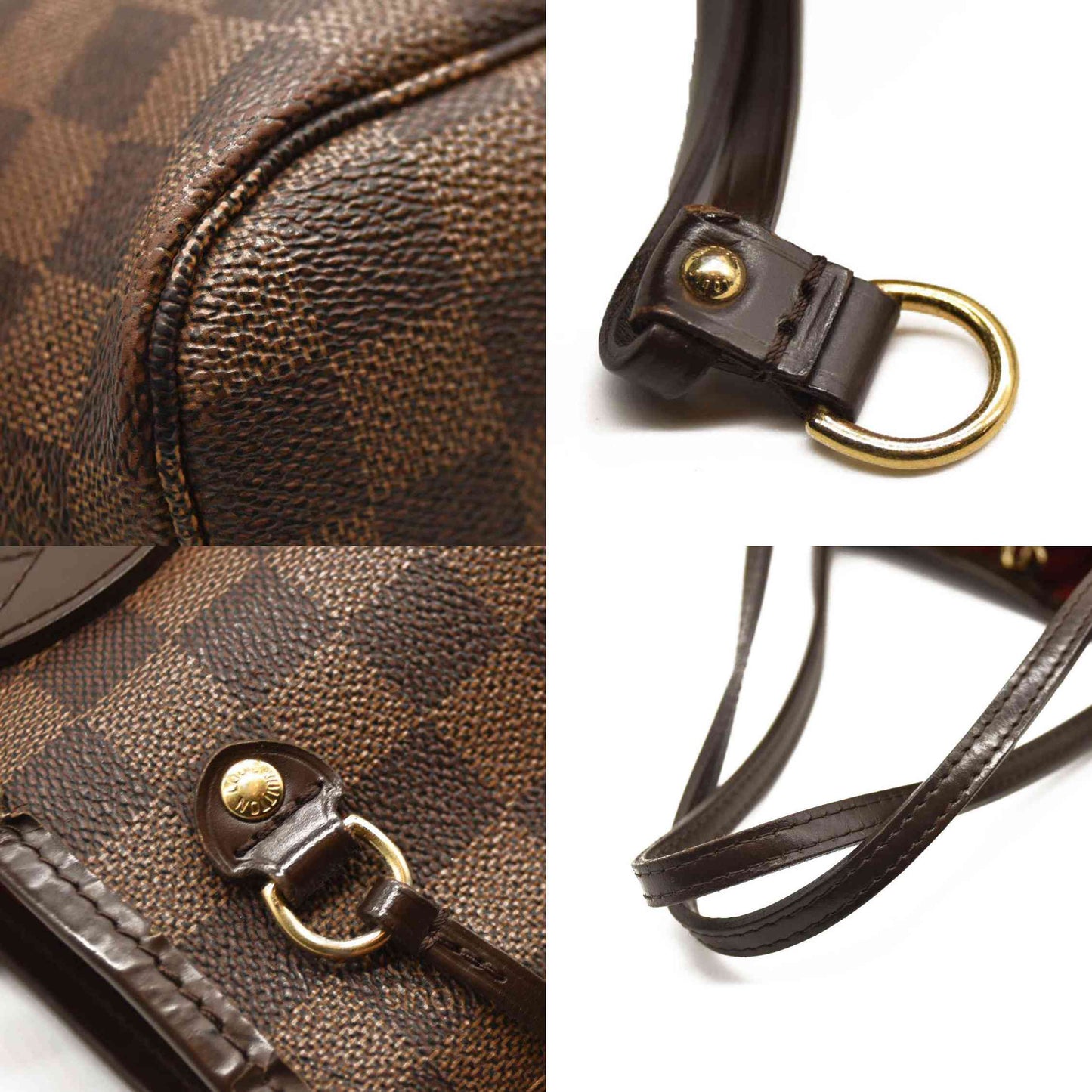 USED LOUIS VUITTON Damier Ebene Neverfull PM MB1161