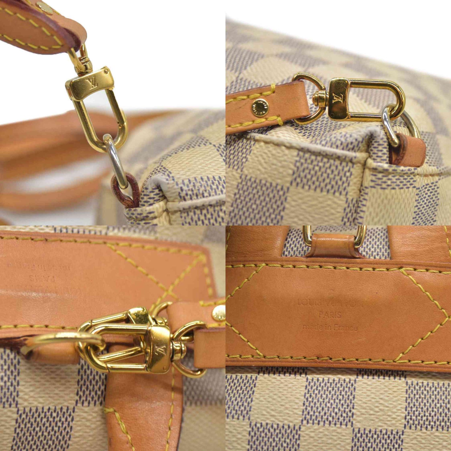 AUCTION $1250 Louis Vuitton  Damier Azur Sperone BB Backpack SR1137 2017