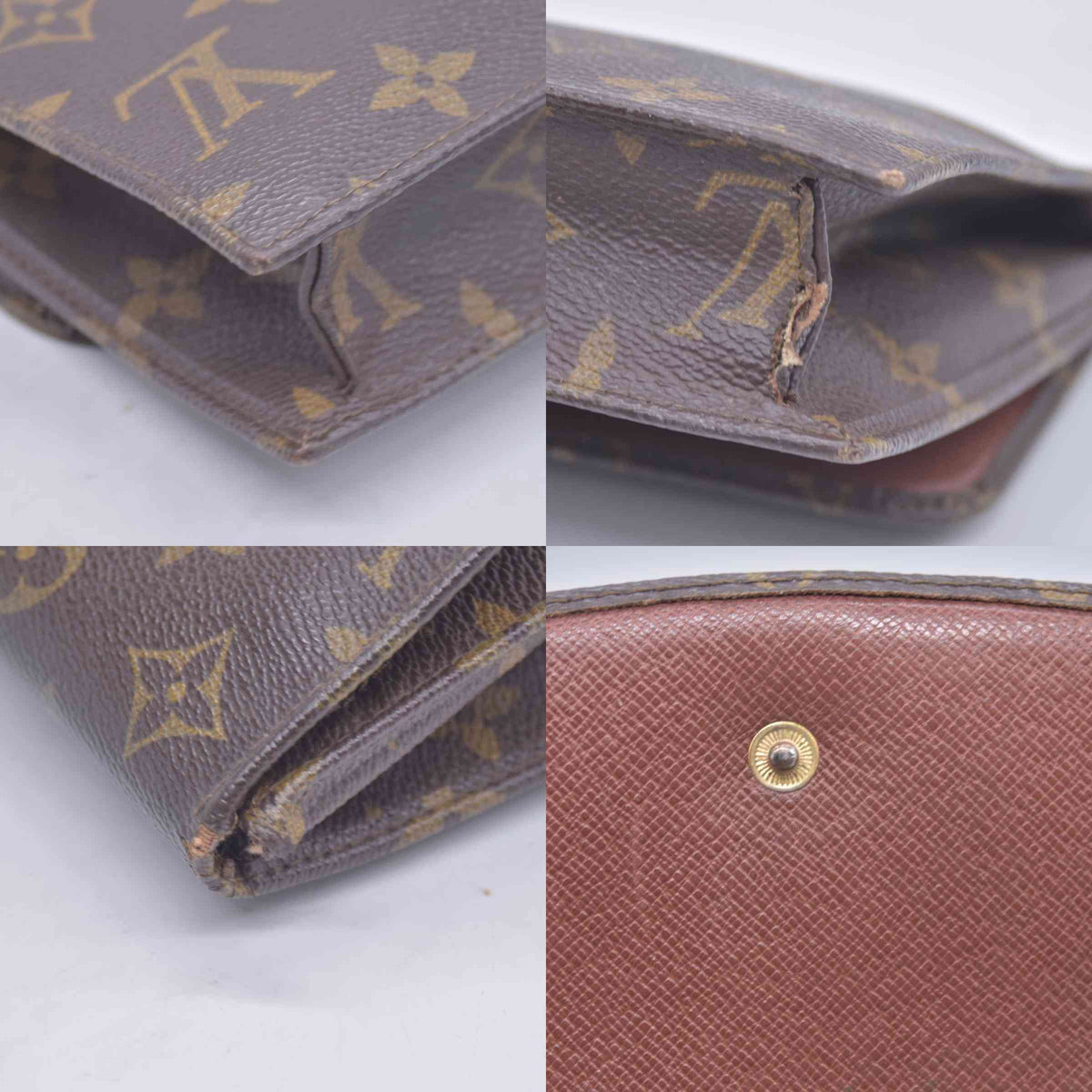 1990 LOUIS VUITTON Monogram Pochette Rabat 23 Clutch Bag AN0920