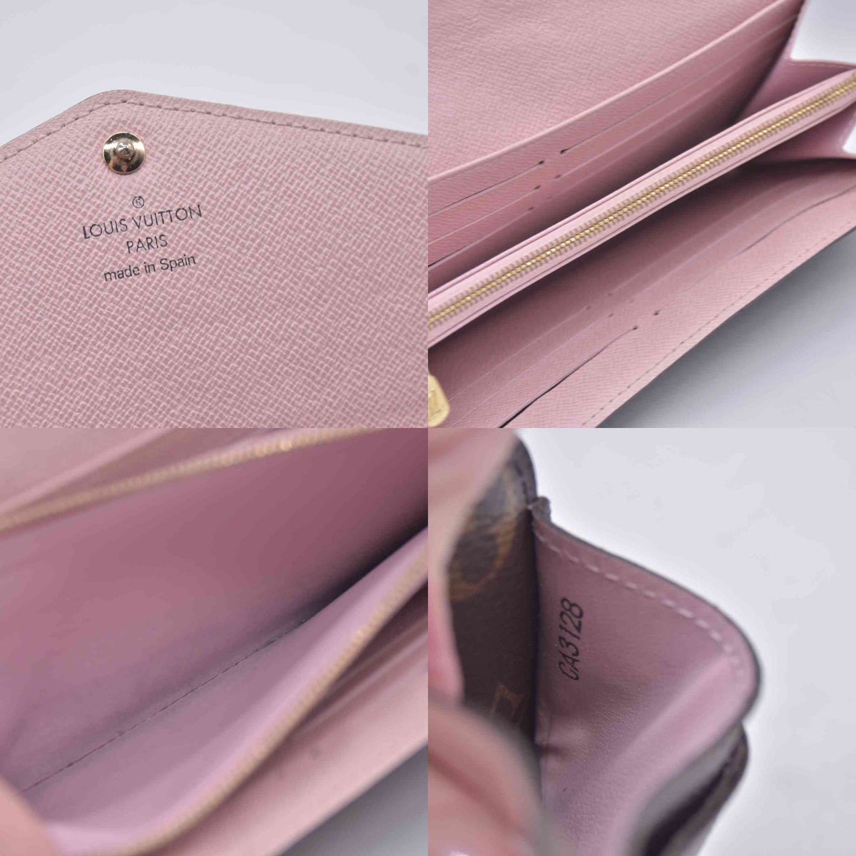 $740 2018 Louis Vuitton  Sarah Wallet NM Brown Monogram CA3128 10021007