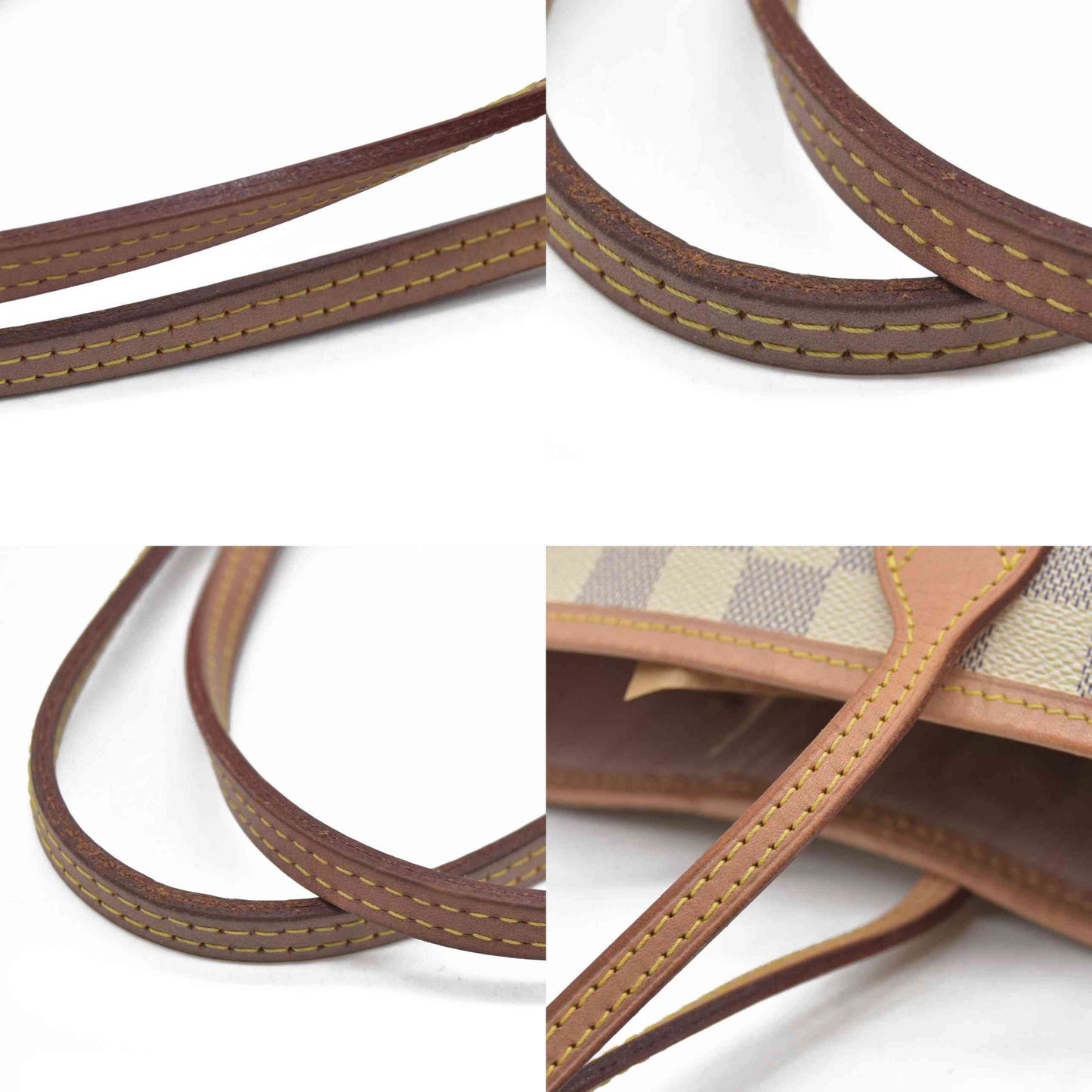 $2170 Louis Vuitton Damier Azur Neverfull SD2199 Rose Ballerine 2019