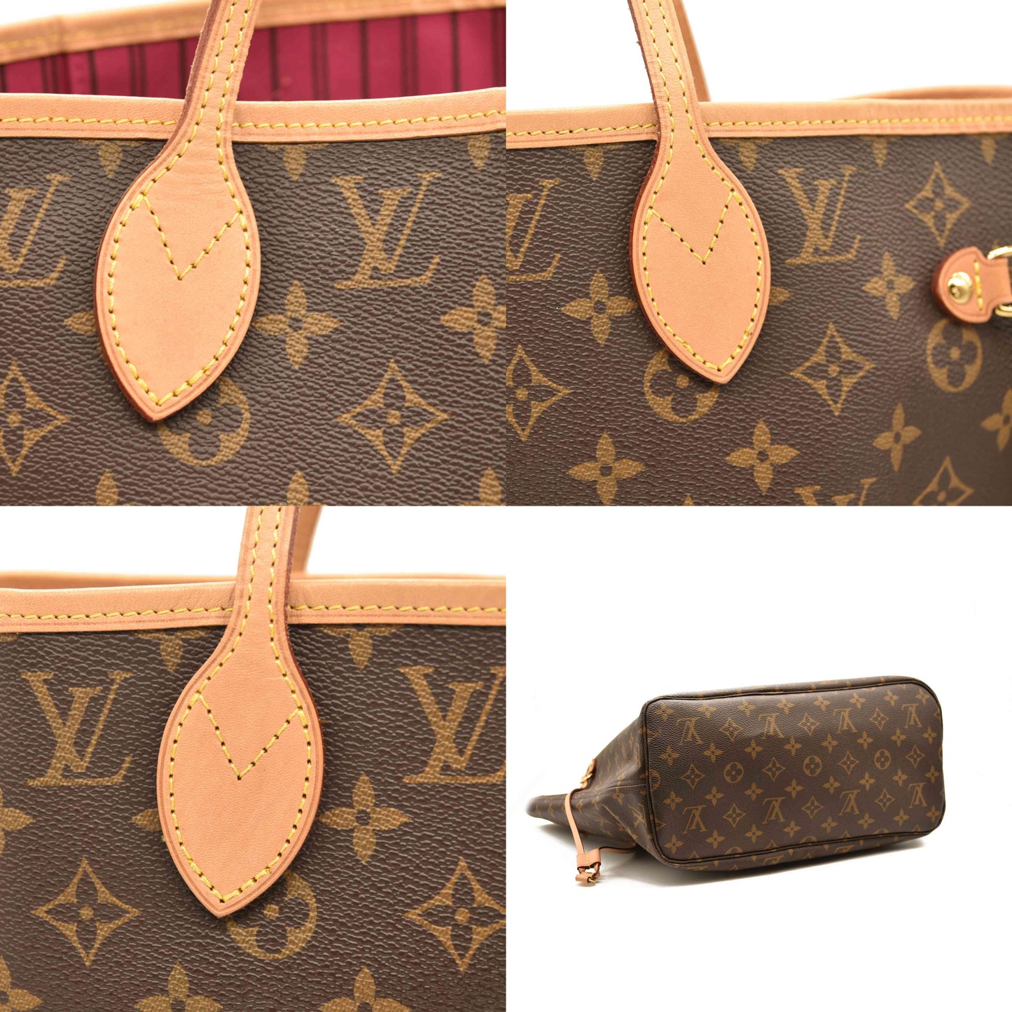 Louis Vuitton Monogram Neo Neverfull MM Pivoine with pouch and box RFID