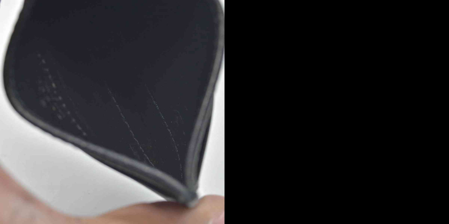 $550 Gucci Pebbled Calfskin Animalier Card Holder Black CONSIGNMENT