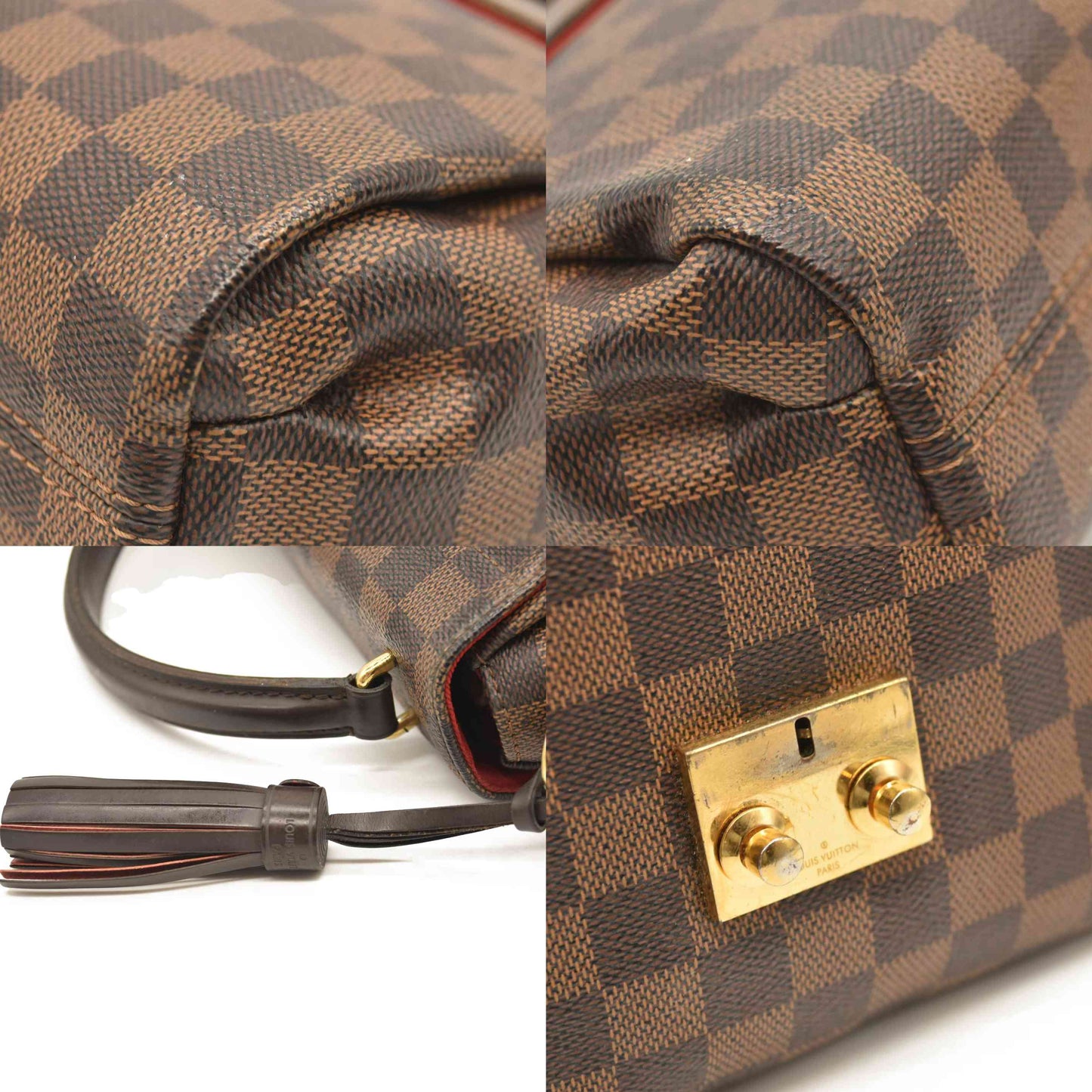 LOUIS VUITTON Damier Ebene Croisette