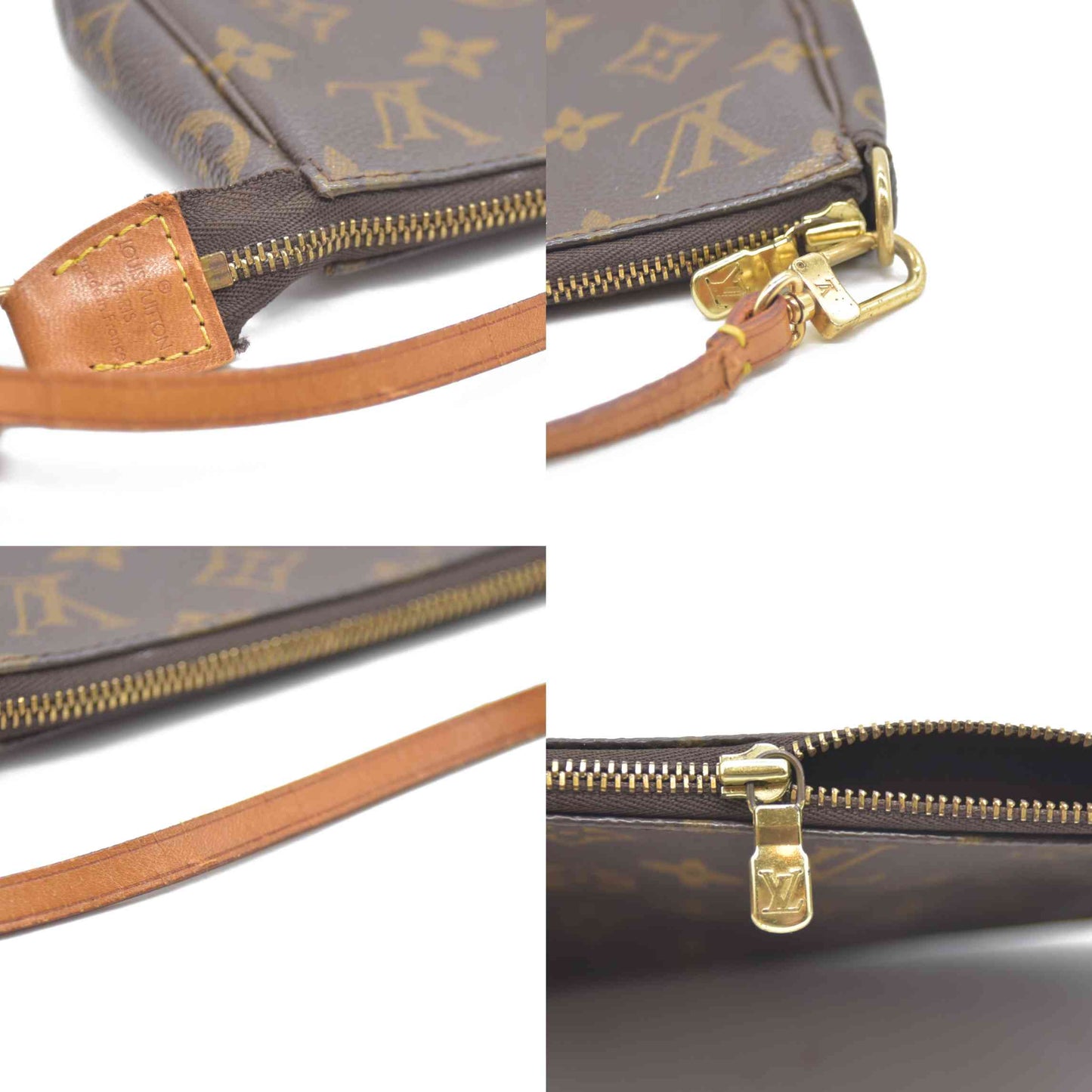 Louis Vuitton LV Accessories Pouch Pochette Accessoires Brown Monogram VI1919