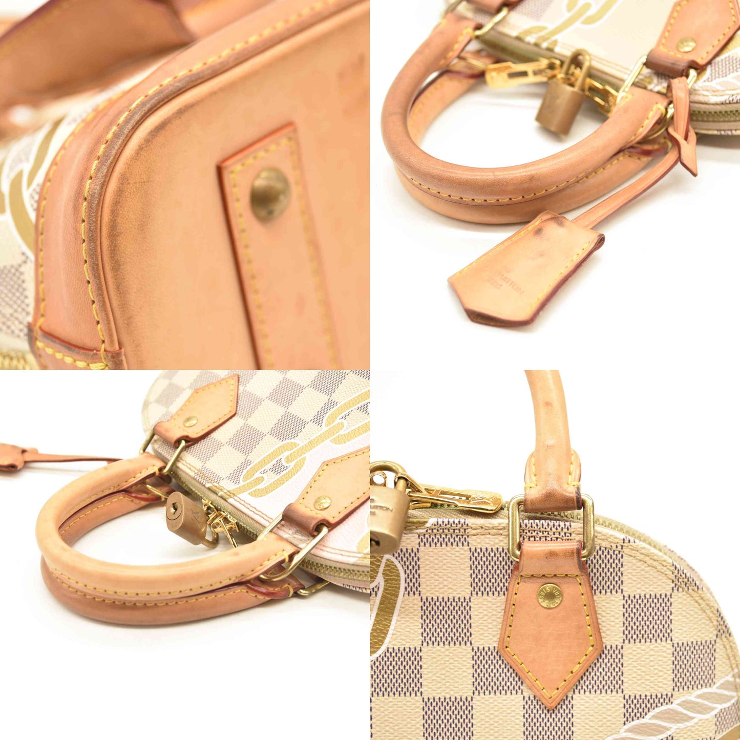 LOUIS VUITTON Damier Azur Nautical Alma BB Crossbody RFID