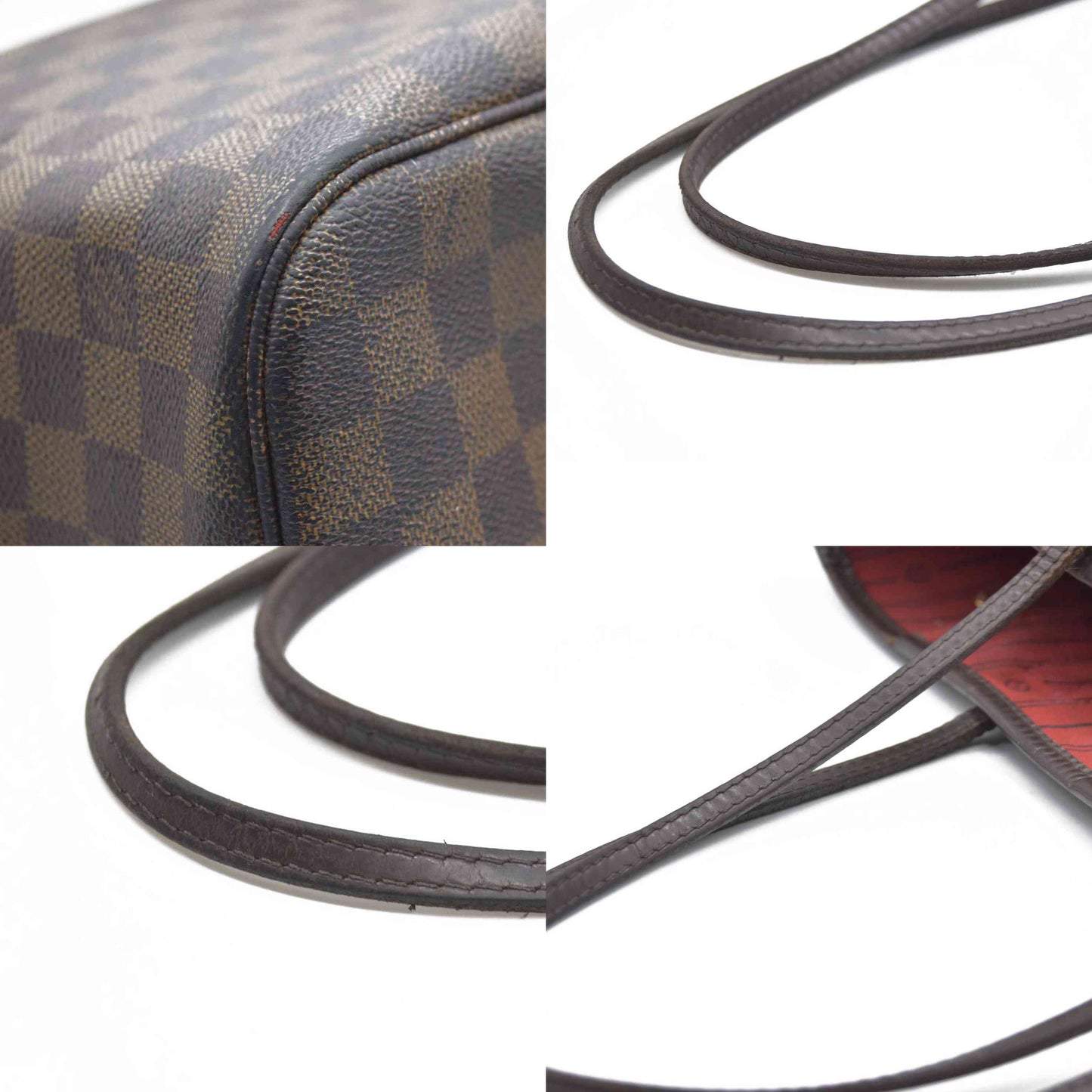 AUCTION $2130  Louis Vuitton  Damier Ebene Neverfull MM AR5110