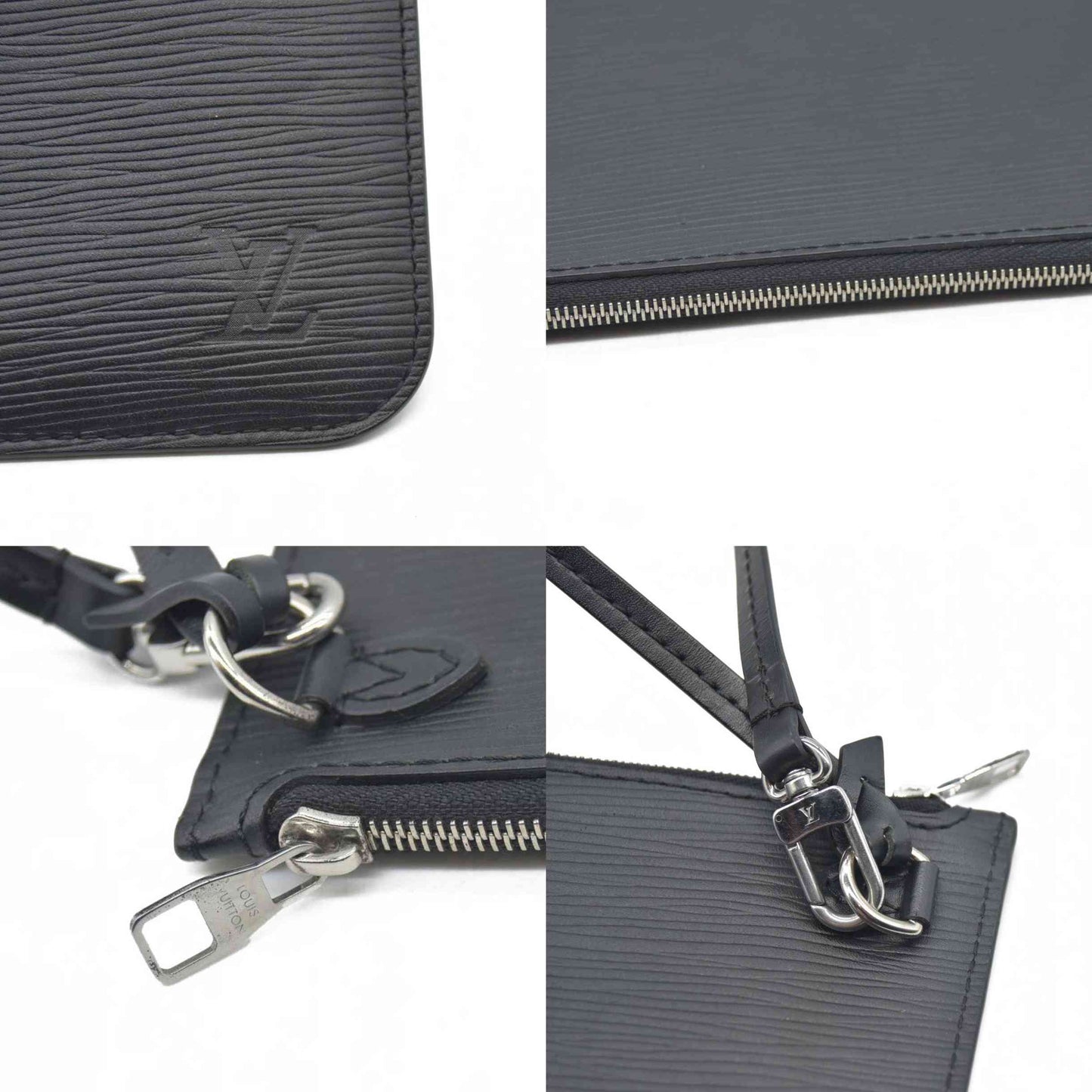 Louis Vuitton Epi Leather Neverfull MM Pochette Black UB2189