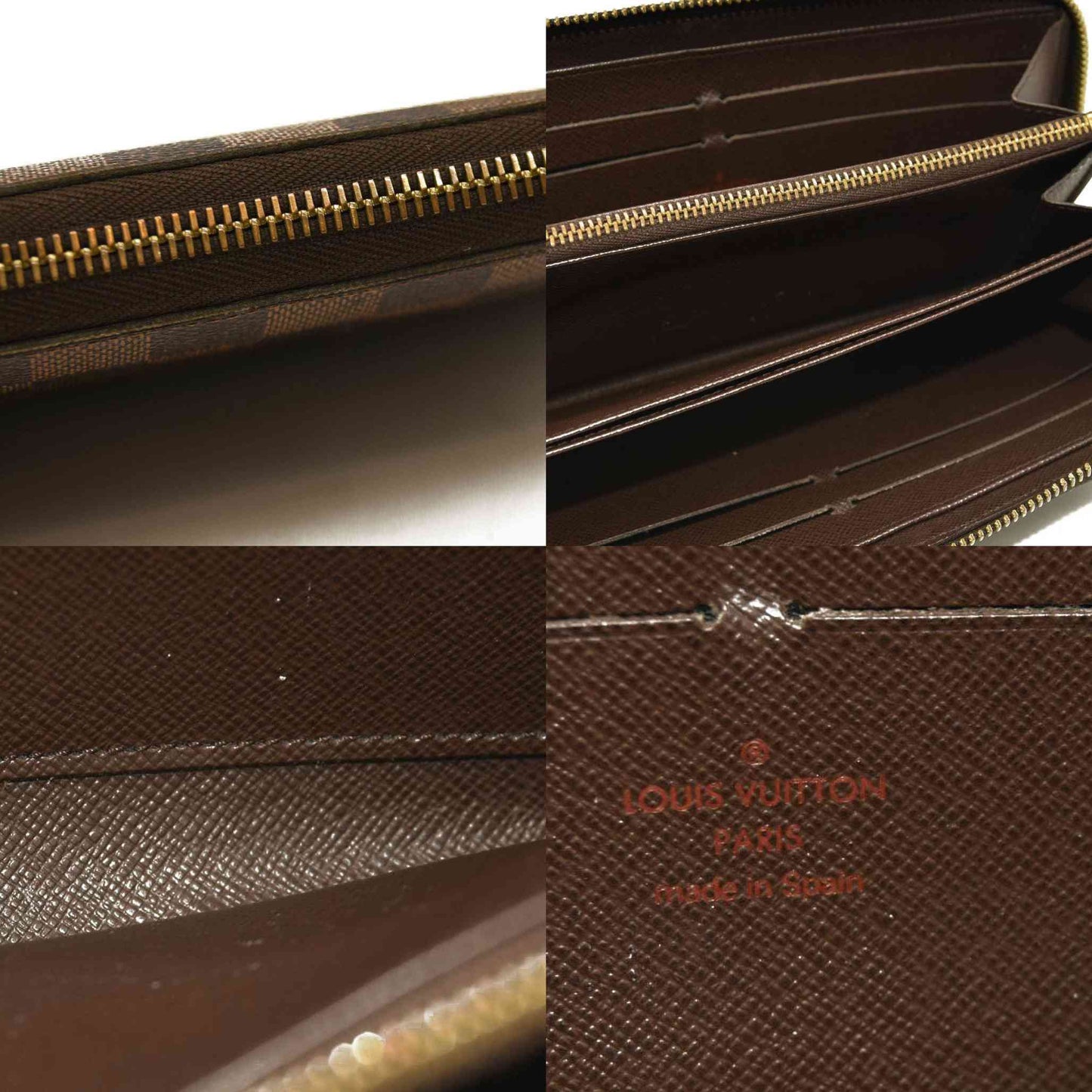 Louis Vuitton  Damier Ebene Zippy Wallet CA0120