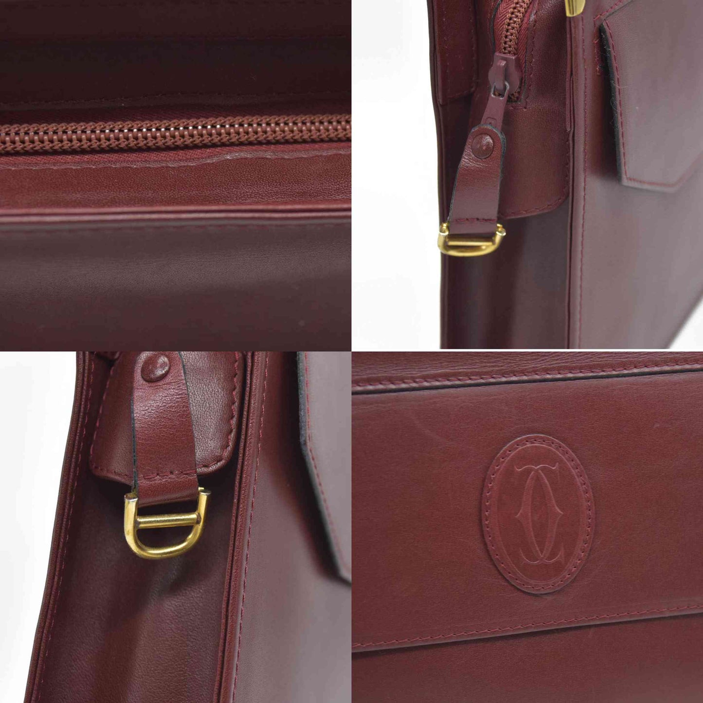 Cartier Must de Cartier Leather Clutch Bag