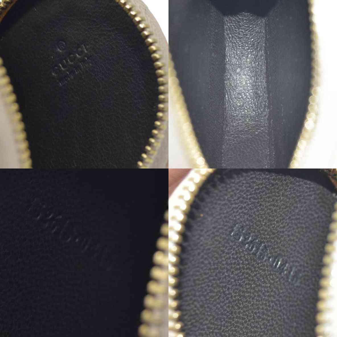 $480 Gucci GG Canvas Heart Coin Purse