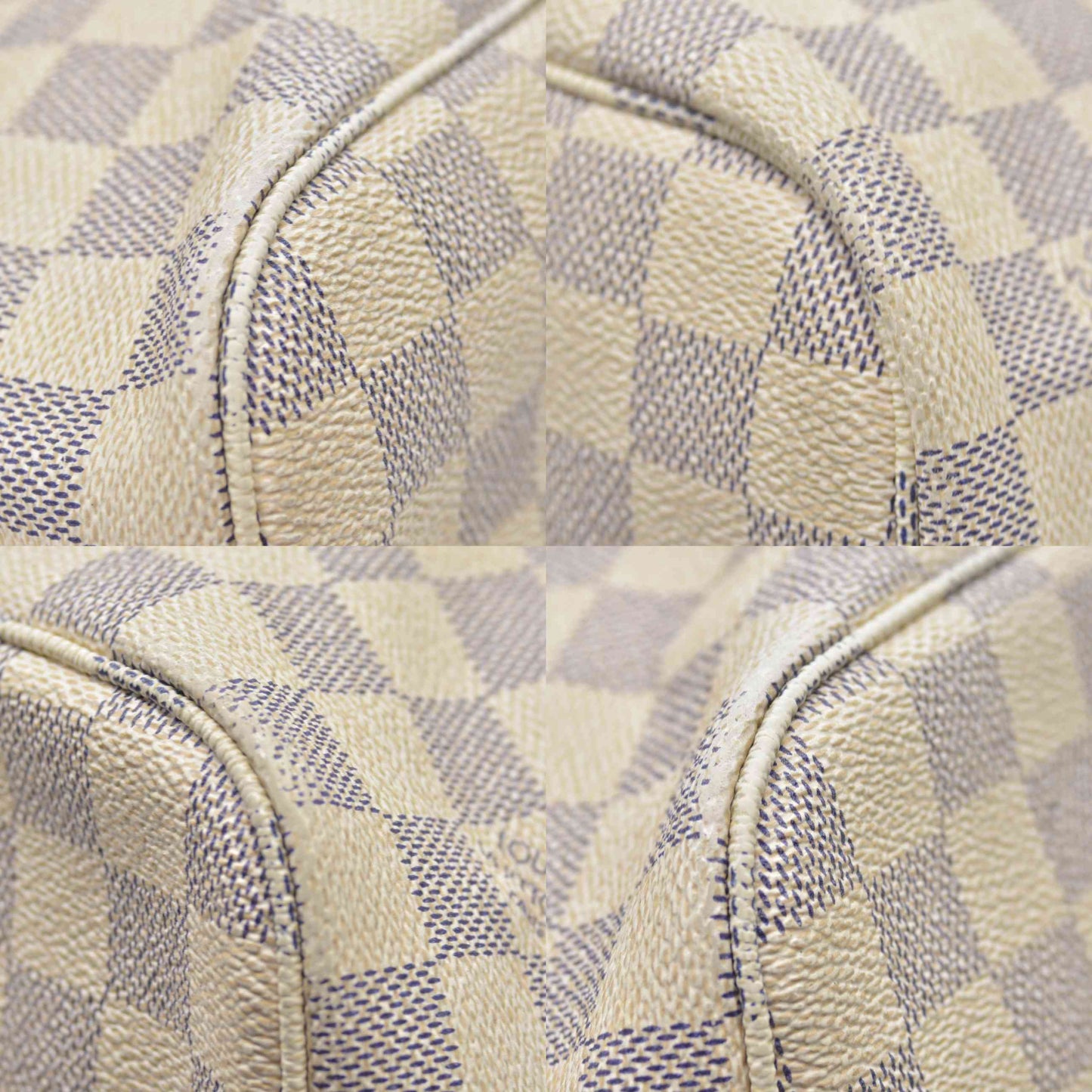 $2130 2014 Louis Vuitton  Damier Azur Neverfull MM AR1134