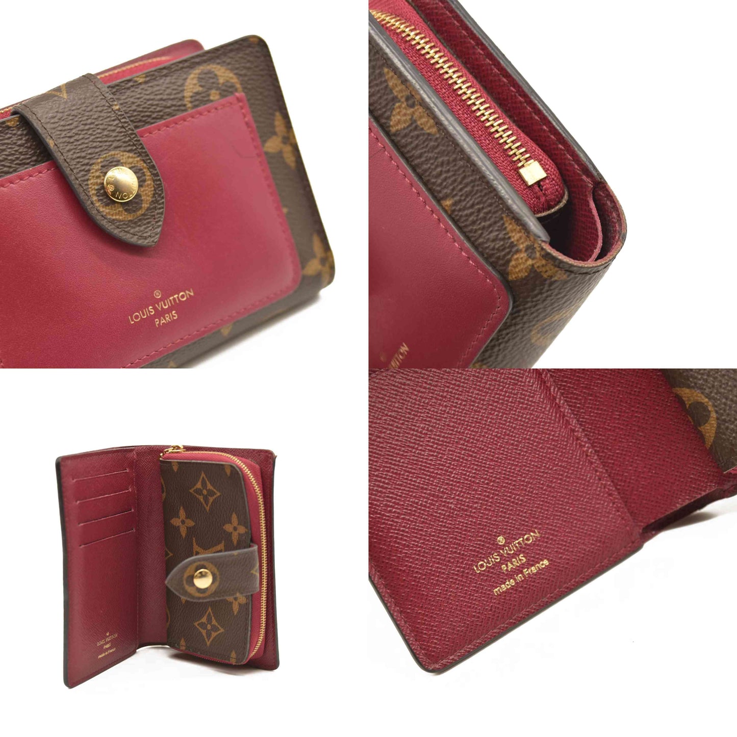 LOUIS VUITTON Monogram Juliette Wallet Fuchsia SP0271