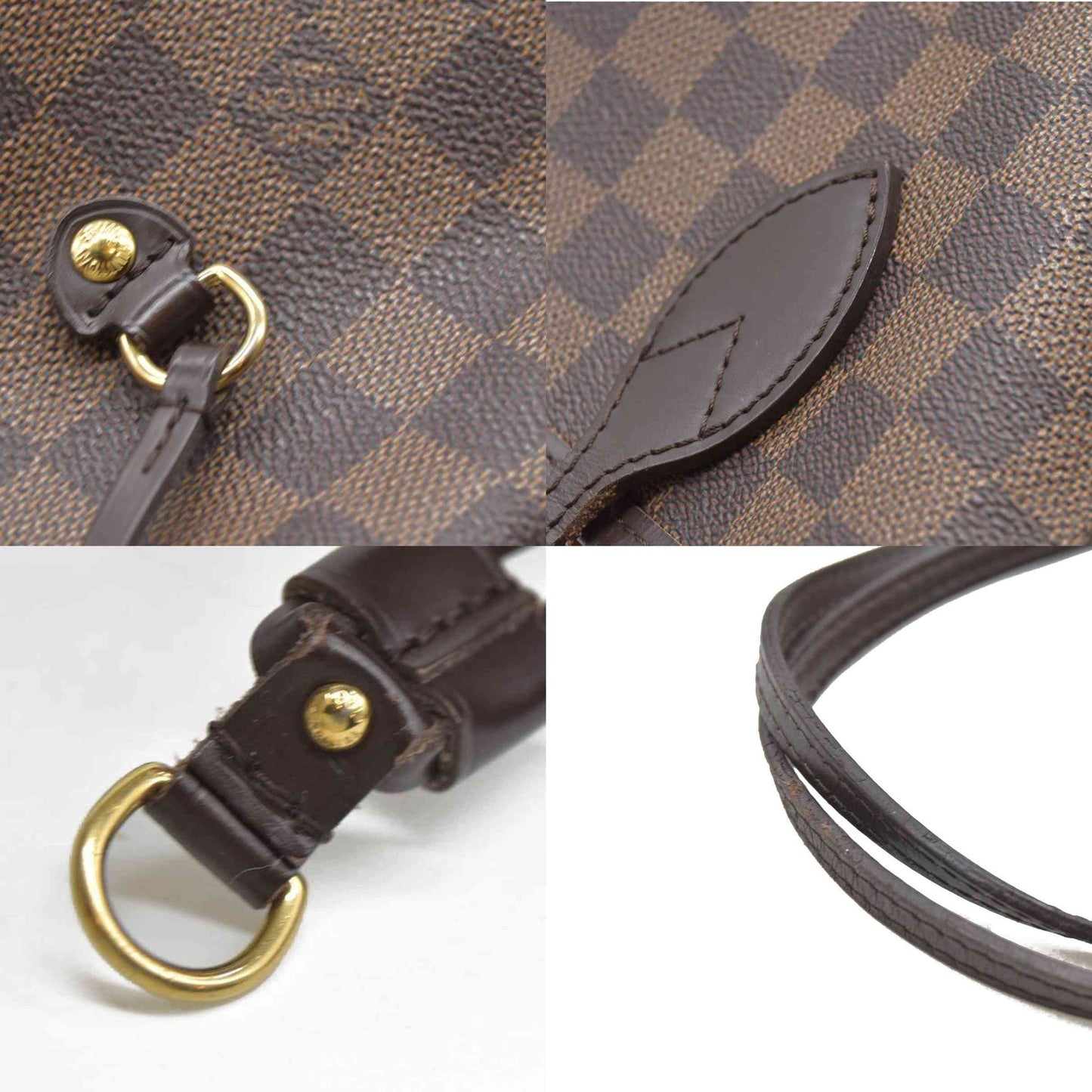 AUCTION $2170 Louis Vuitton  Damier Ebene Neo Neverfull MM SD1039