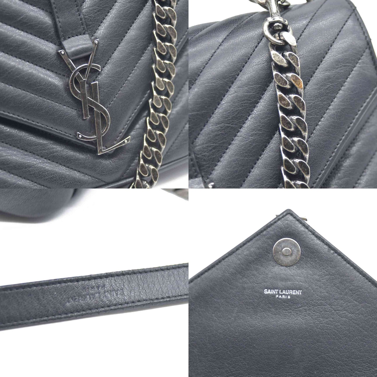 $2650 Saint Laurent Leather College