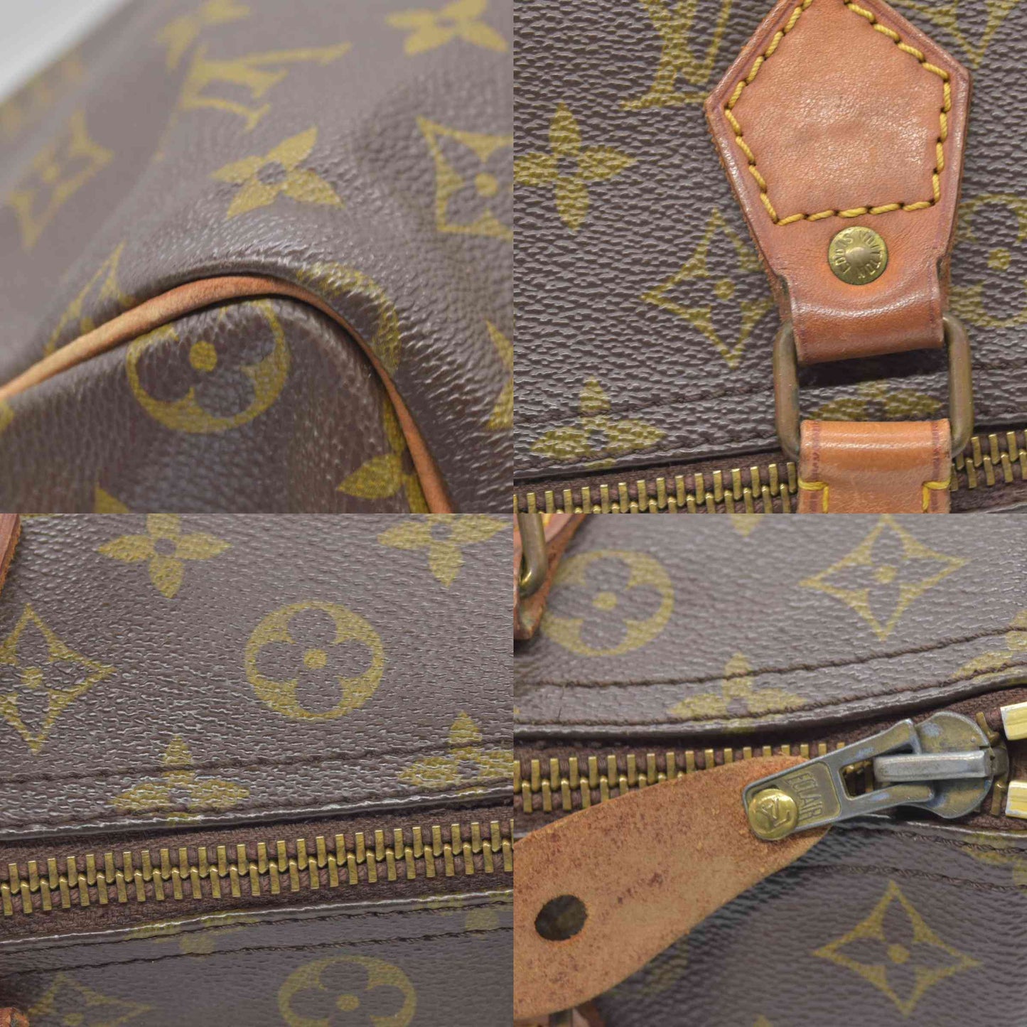 $1630 1982 Louis Vuitton Speedy 30 Hand Bag Monogram Brown SA823