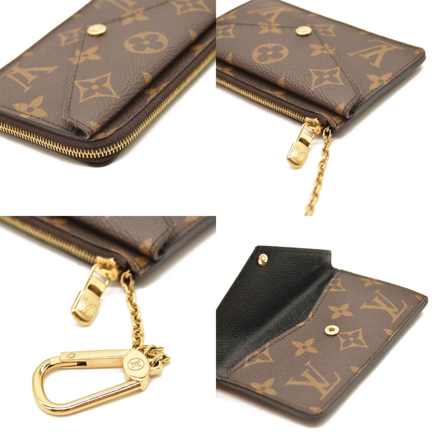 Louis Vuitton  Monogram Recto Verso Card Holder Black RFID