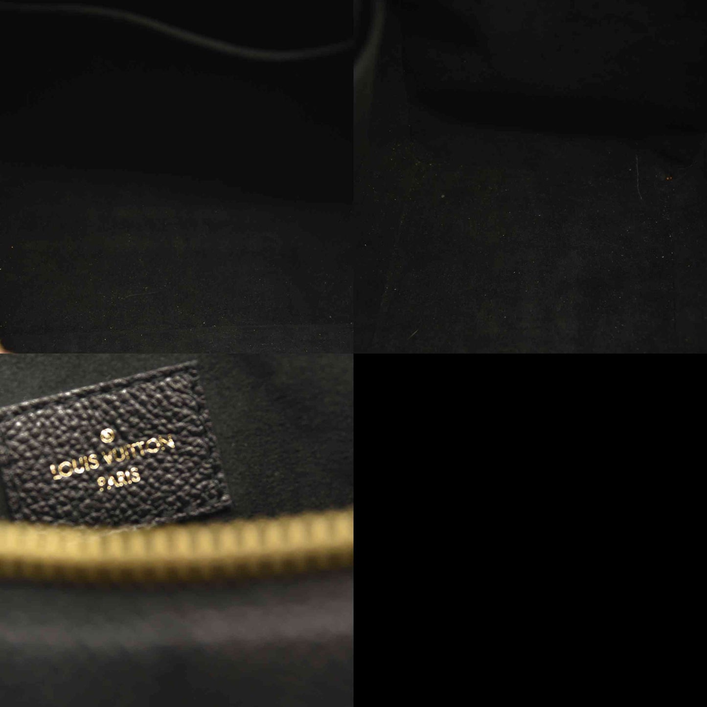 Louis Vuitton  Empreinte Monogram Giant Speedy Bandouliere 25 Black RFID