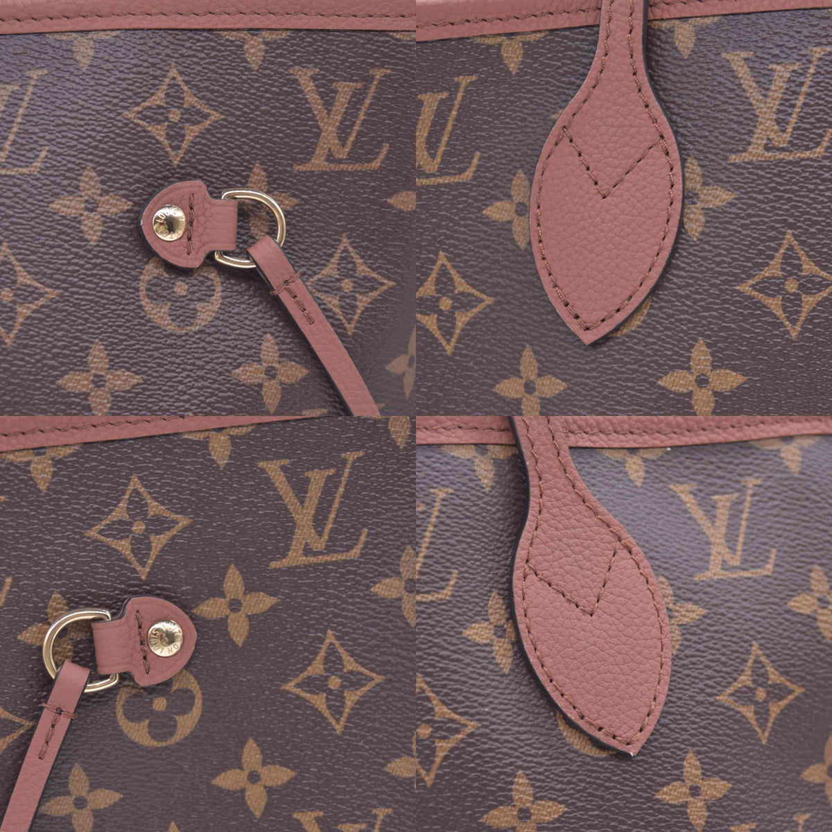 $3200 Louis Vuitton Monogram Inside Out Reversible Neverfull MM Brown RFID 10021157