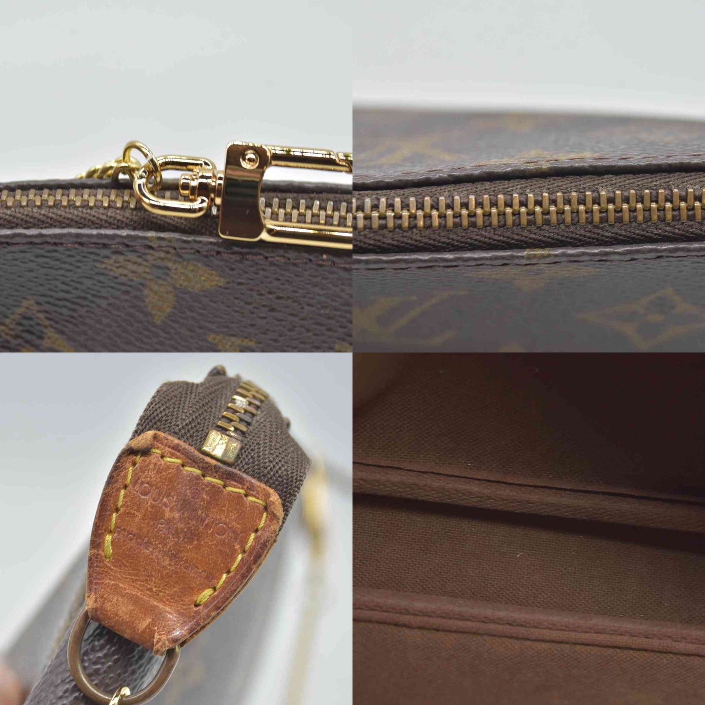 $1290 Louis Vuitton Monogram Pochette Accessories AR1906