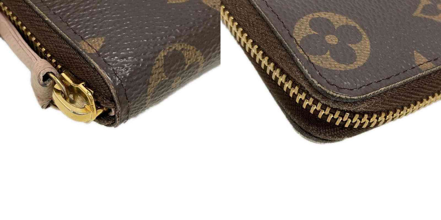 Louis Vuitton  Monogram Clemence Wallet Rose Ballerine CA3186