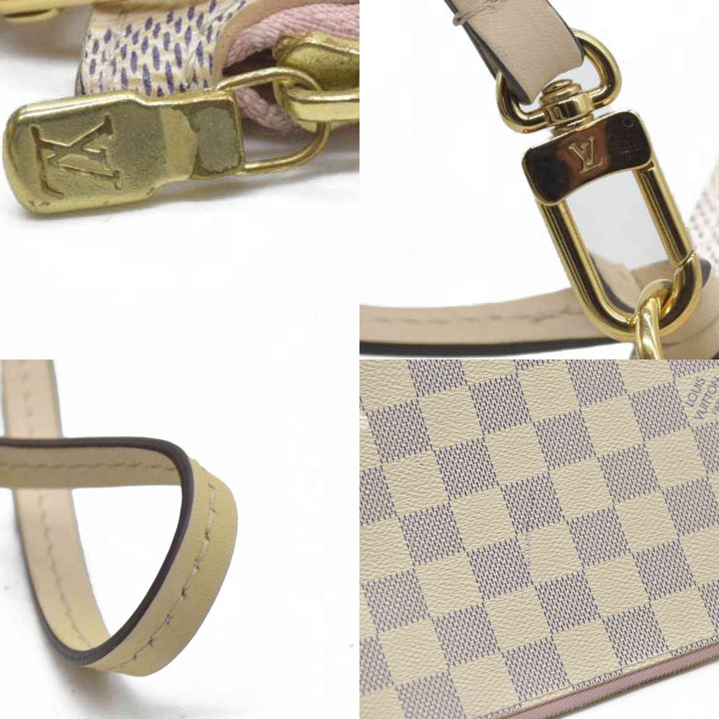 $2030 Louis Vuitton Damier Azur Neverfull GM MM Pochette