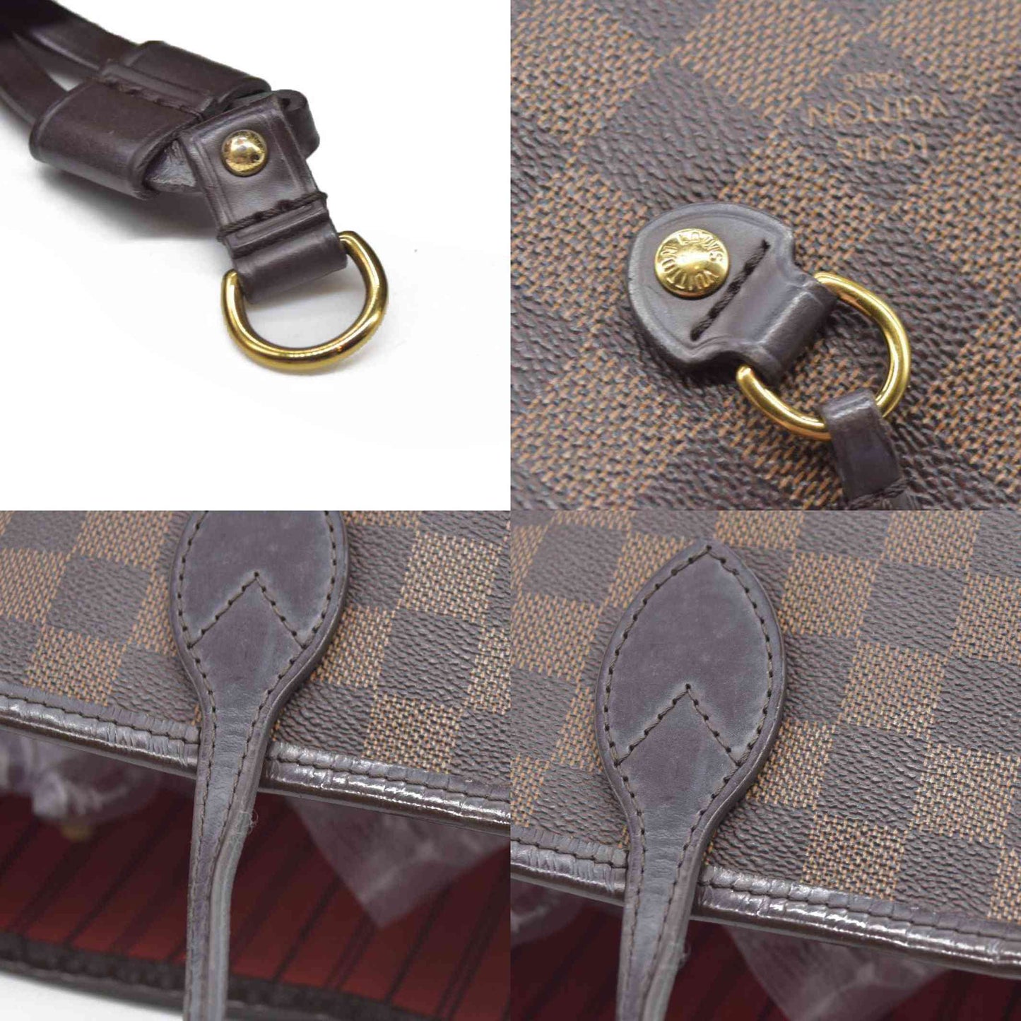 $2170 Louis Vuitton Damier Ebene Neverfull AR2260
