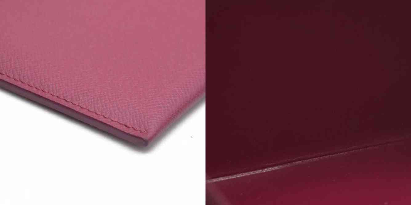 AUCTION Louis Vuitton  Calfskin Pochette Felicie Card Holder Insert Fuchsia