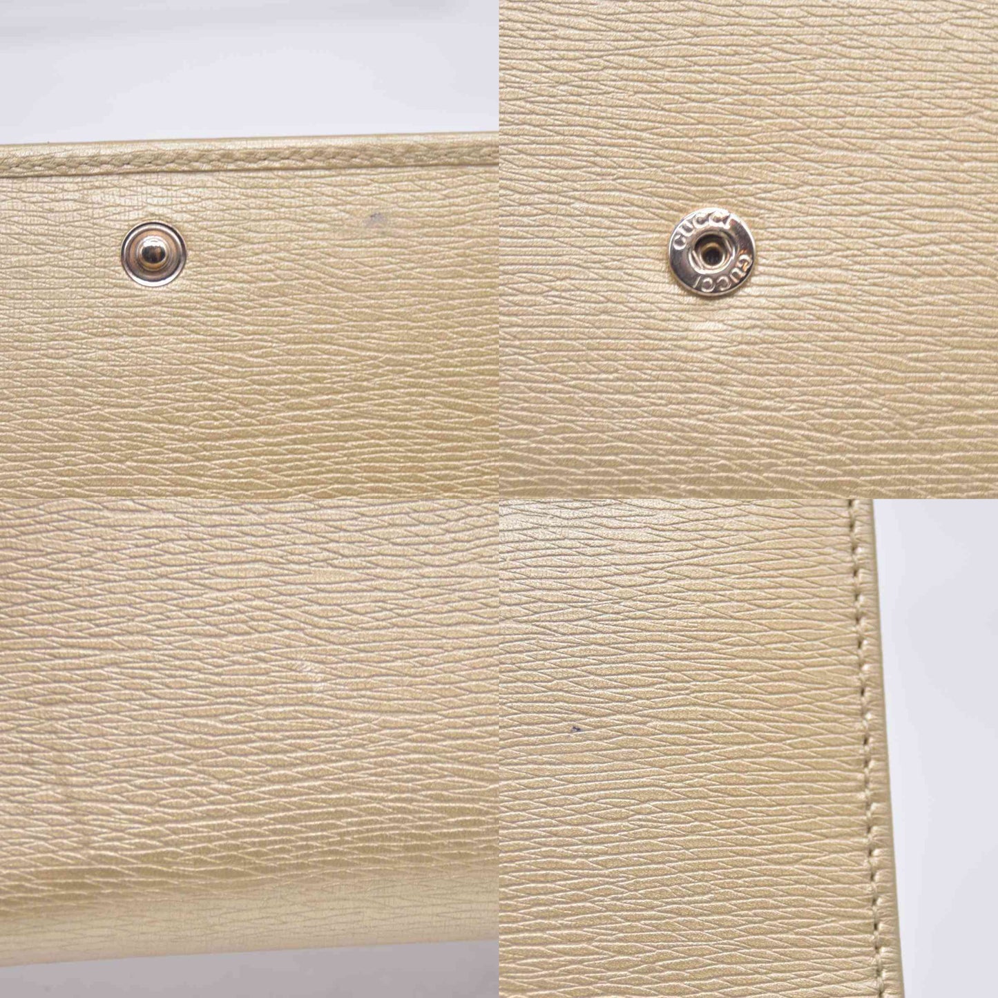 $590 Gucci  Interlocking G Logo Leather Bifold Wallet CONSIGNMENT