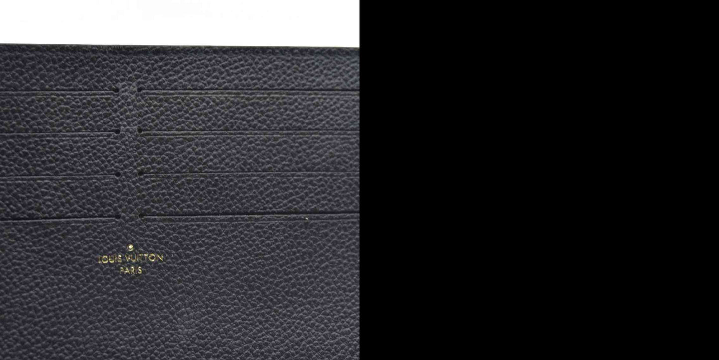 $1720  LOUIS VUITTON  Epi Pochette Felicie Black Noir Card Holder Pouch