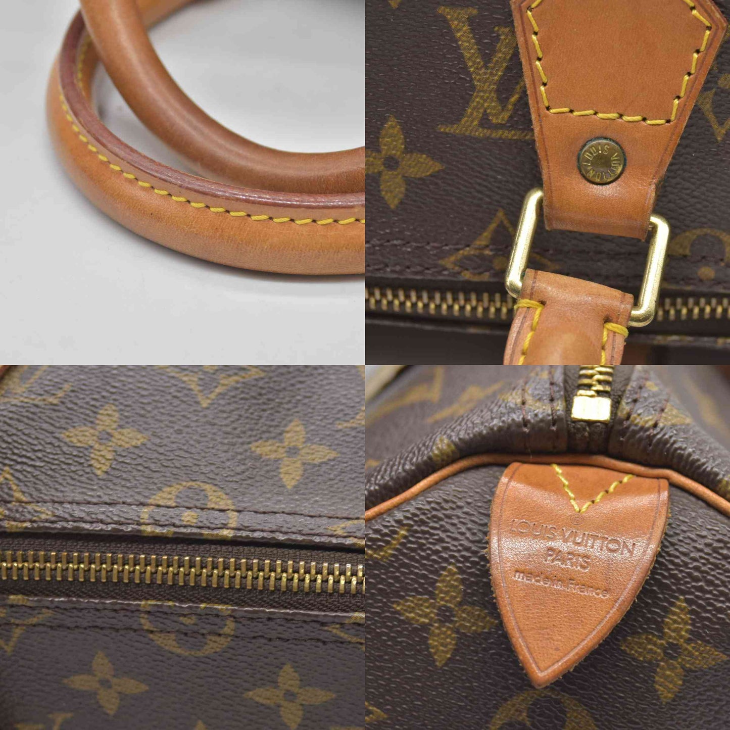$1700 Louis Vuitton Monogram Speedy 35 SP0947