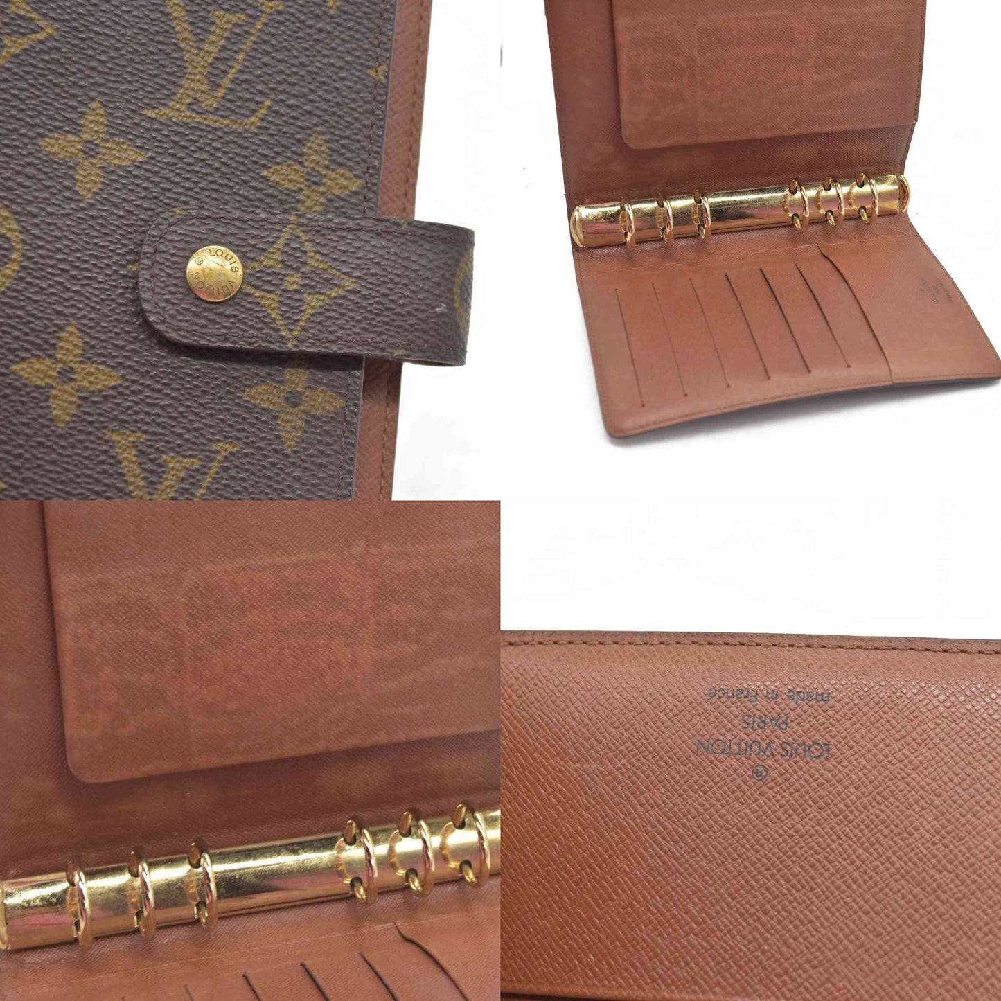 $755 LOUIS VUITTON Monogram Agenda MM Day Planner Notebook Cover SP1908