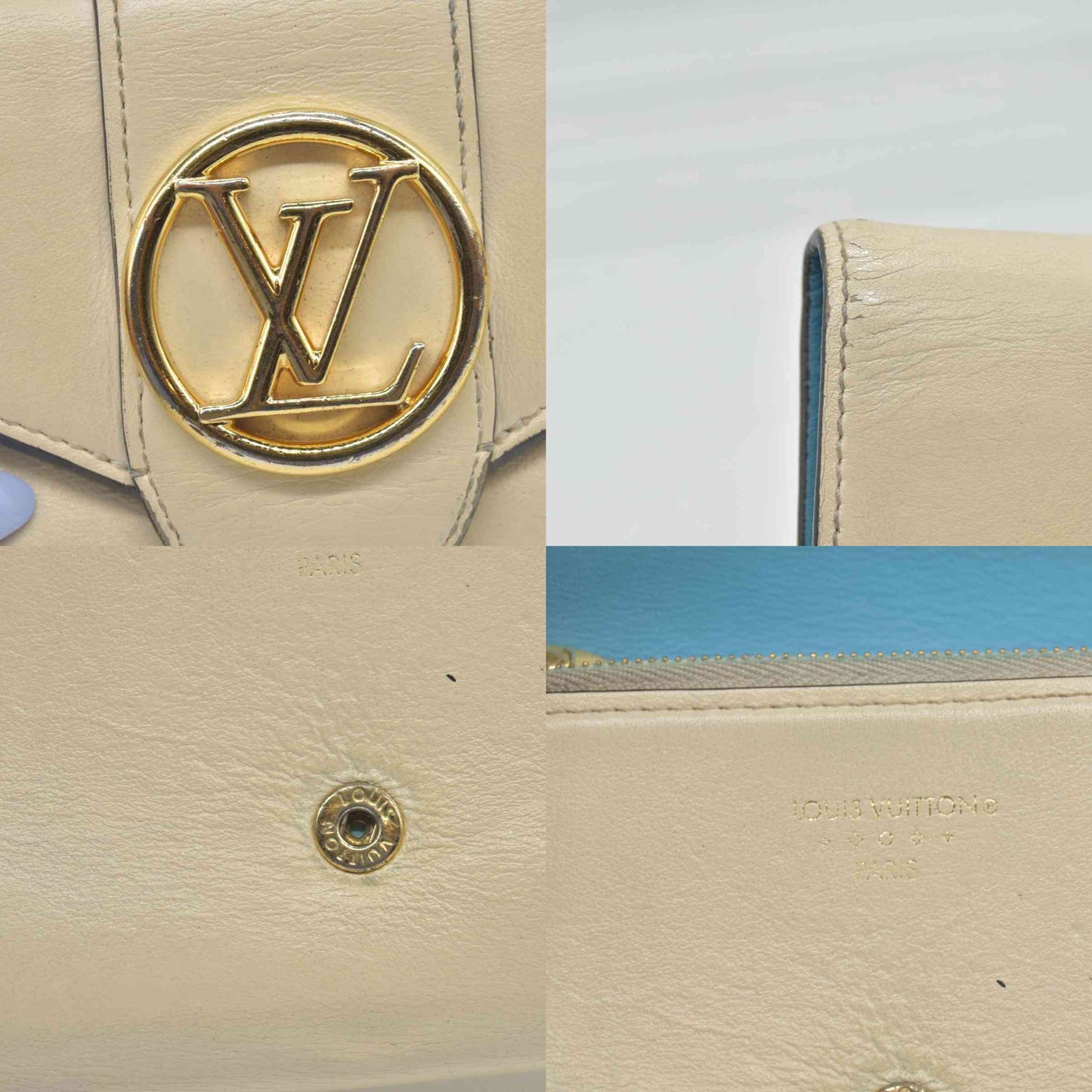 $705 2020 LOUIS VUITTON Portefeuille Pont Neuf Trifold Compact Wallet FH3210