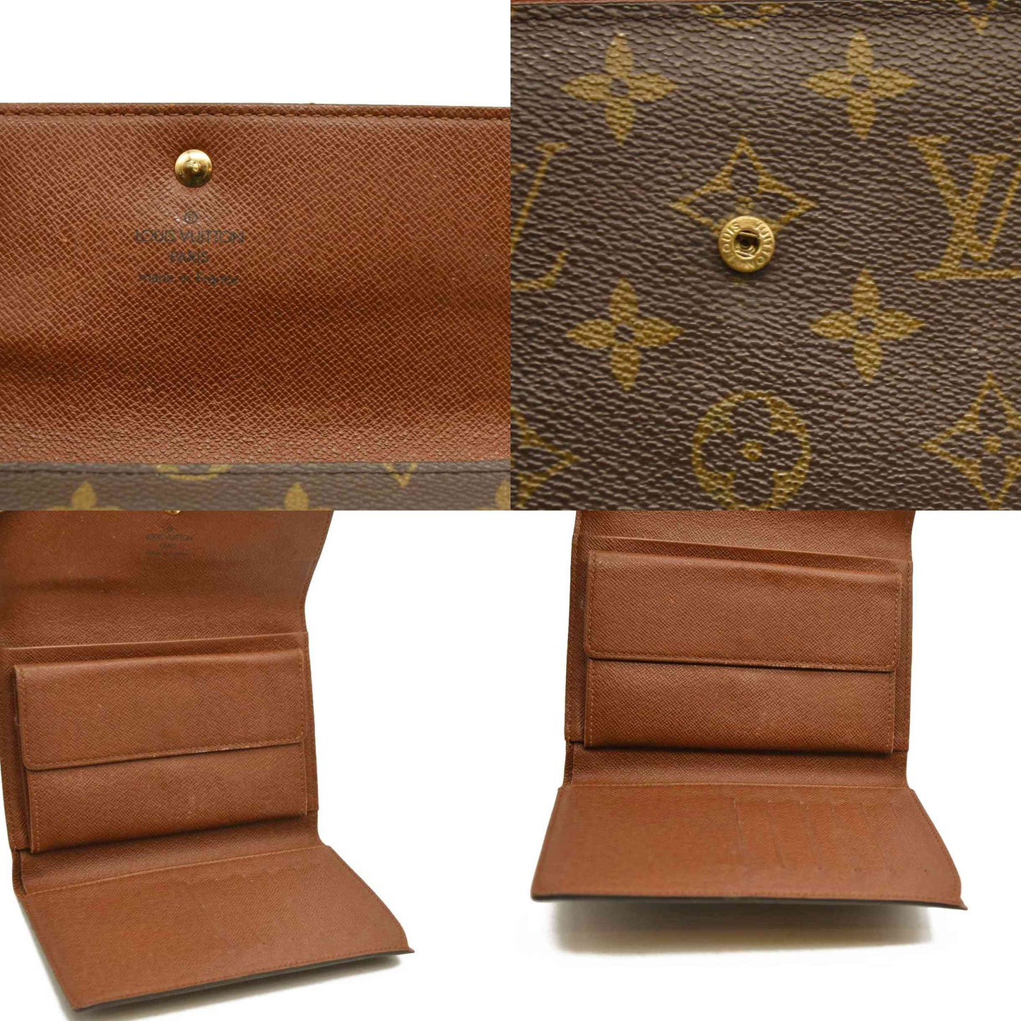 Louis Vuitton  Monogram Porte Tresor Etui Papiers Wallet MB0092