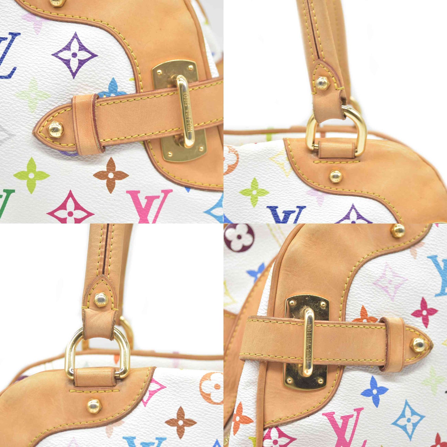 $2410 Louis Vuitton Multicolore Monogram Claudia