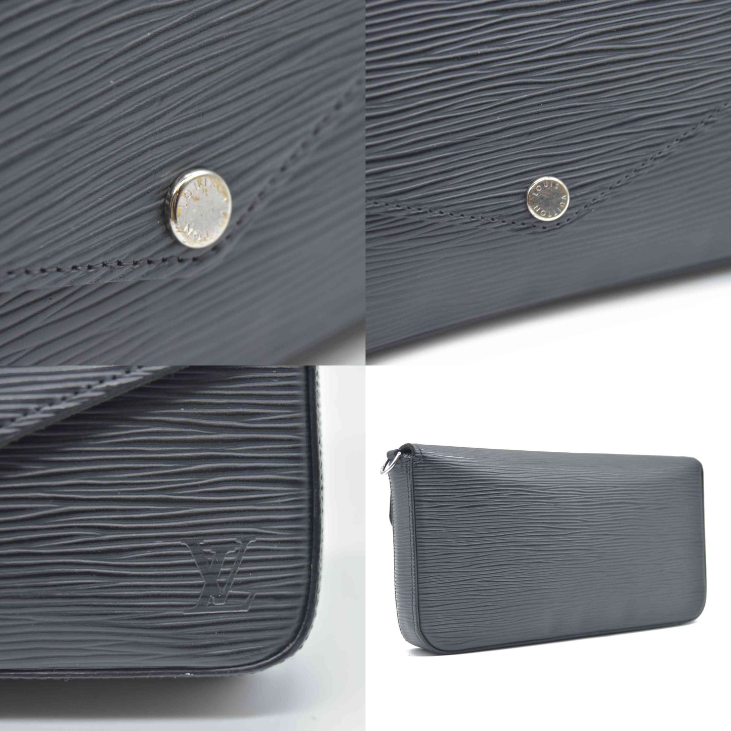 LOUIS VUITTON  Epi Pochette Felicie Black  Noir $1720