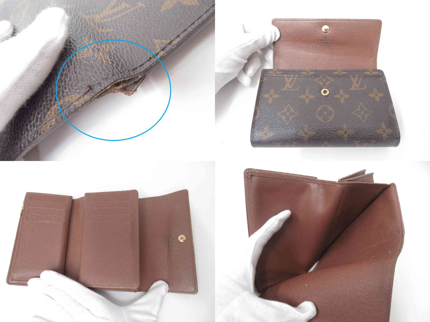 $610 2008 LOUIS VUITTON Monogram Alexandra Wallet CA4068