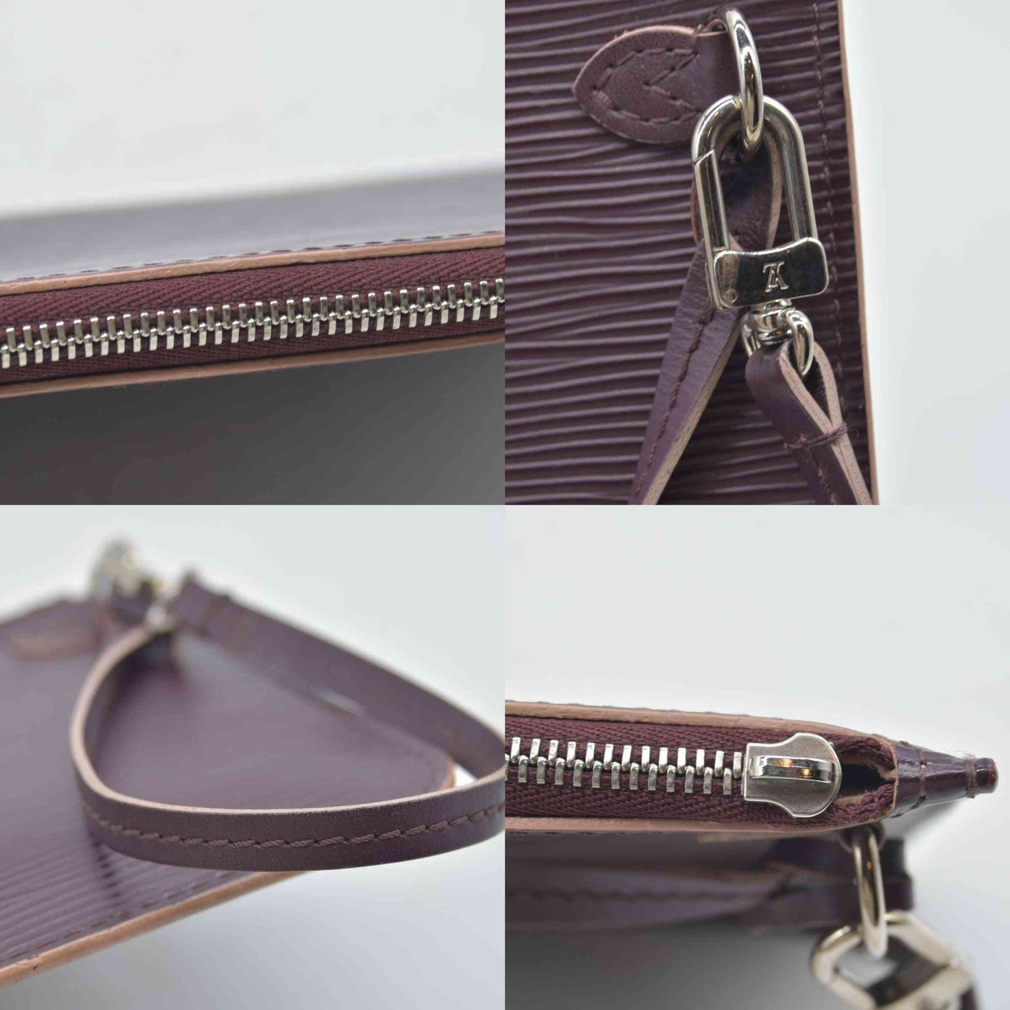 $2640 Louis Vuitton Epi Neverfull MM Quetsche Pochette